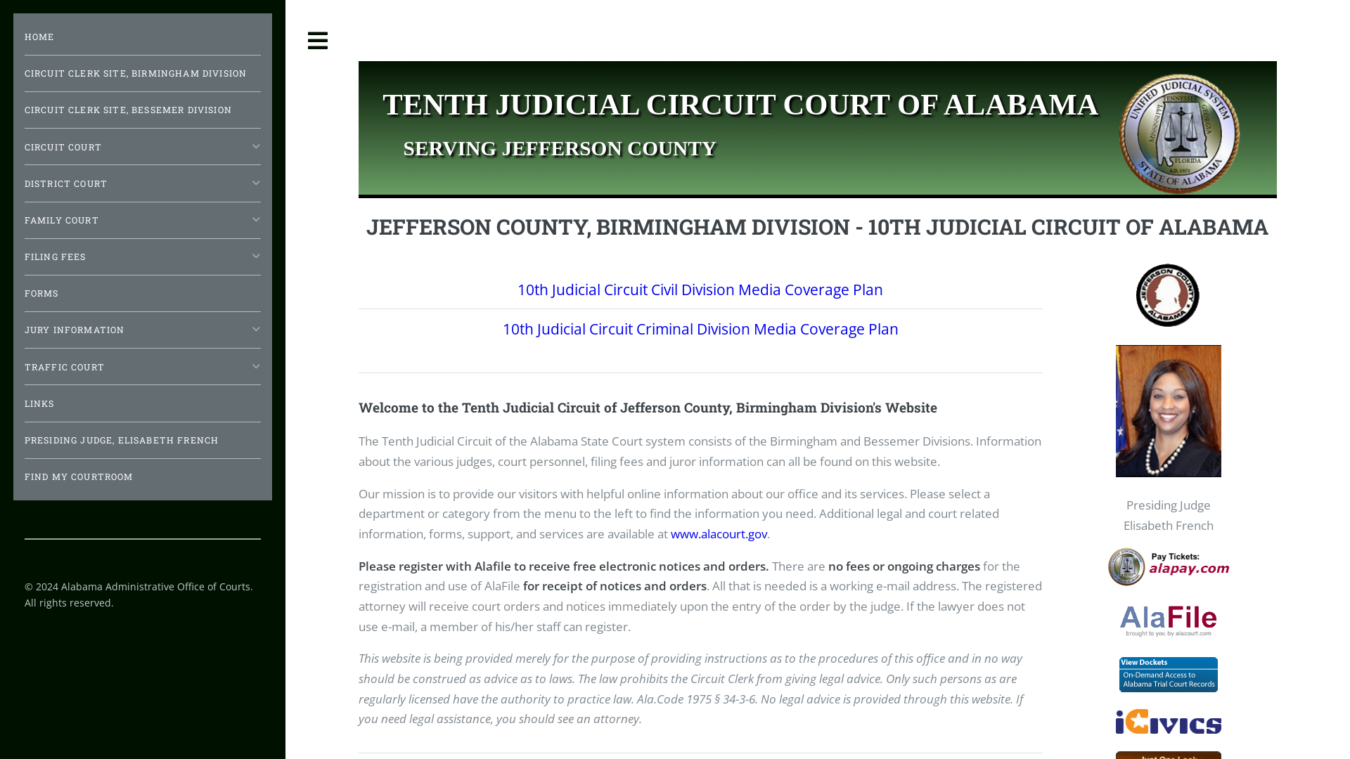 Jefferson County, Birmingham Division - 10th Judicial Circuit of Alabama