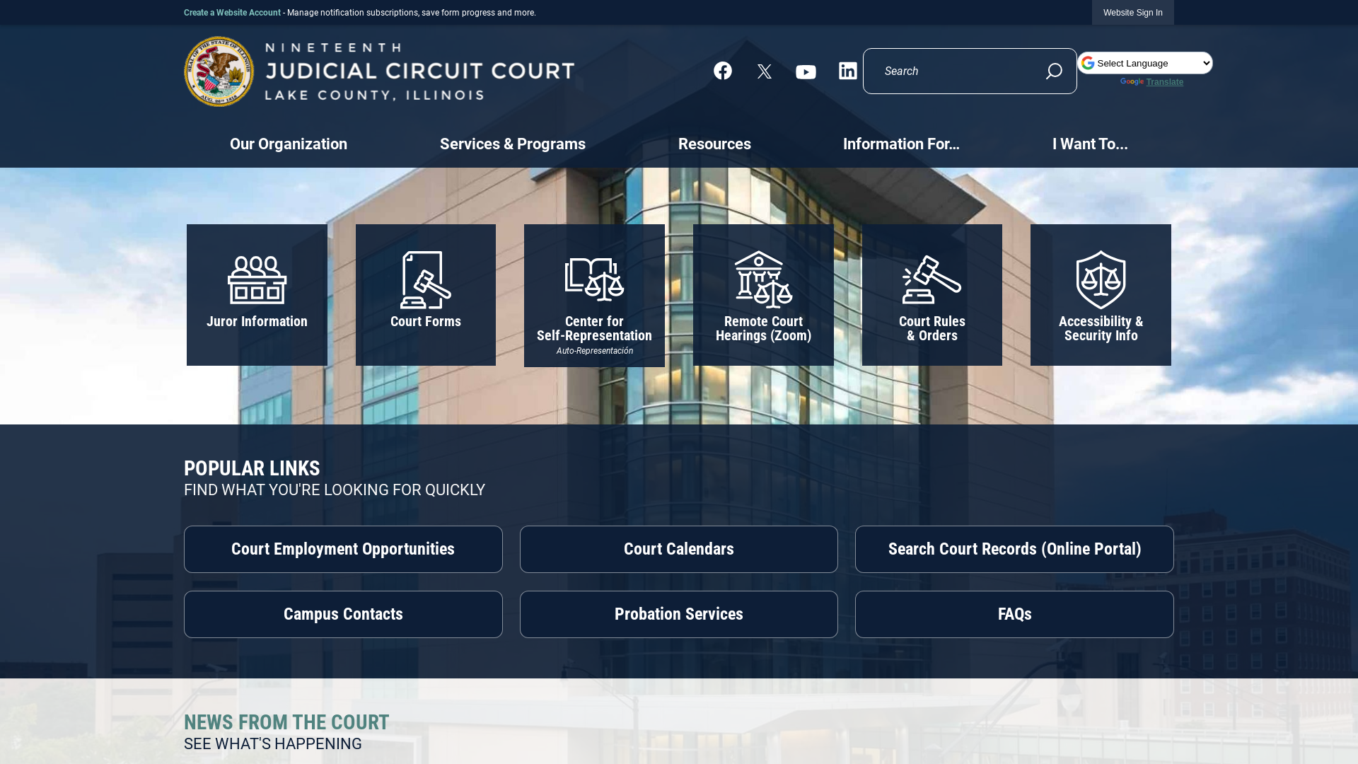 19th Judicial Circuit Court, IL | Official Website