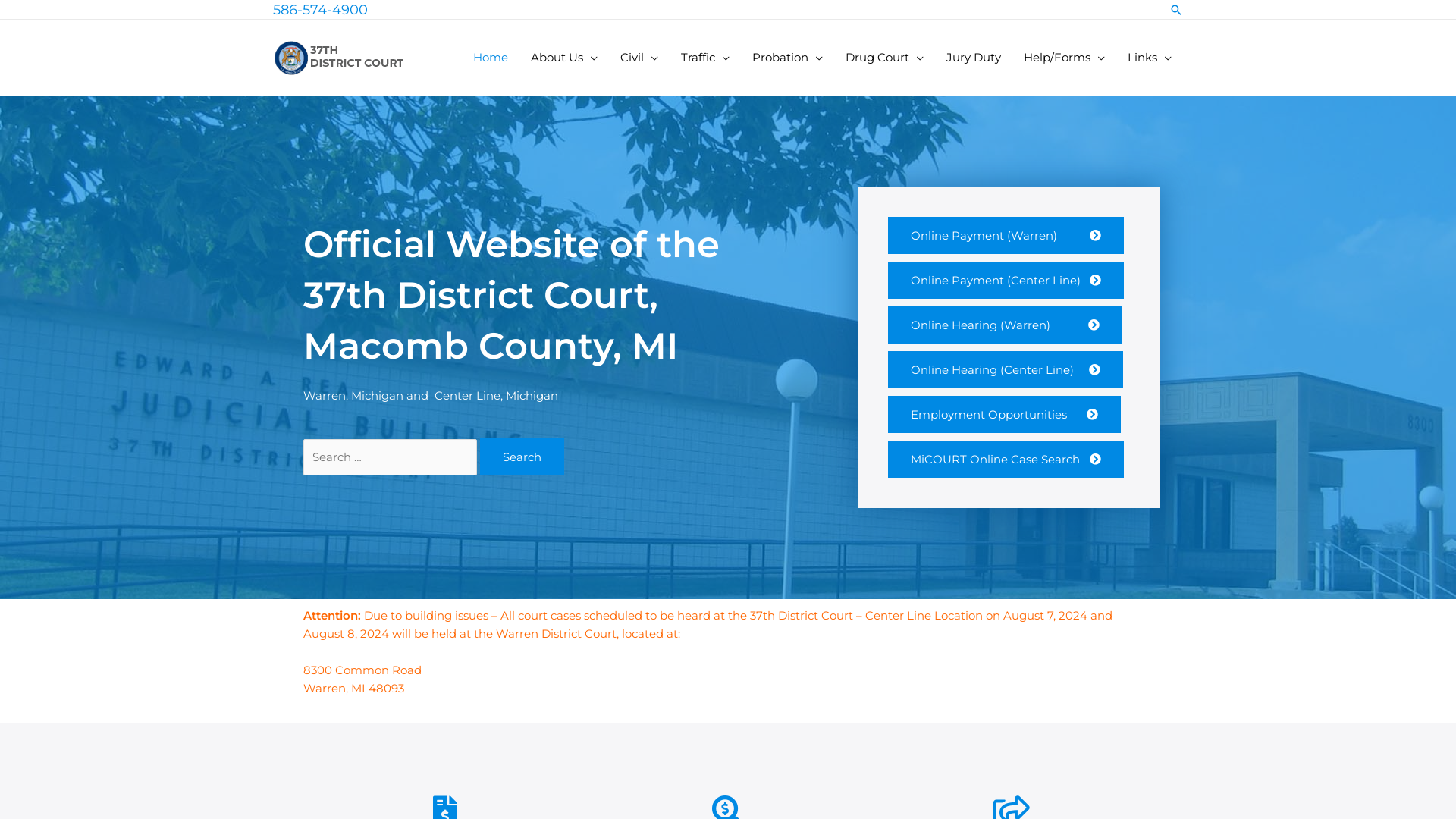 37thdistrictcourt.org – Official Website of 37th District Court (Warren, MI)