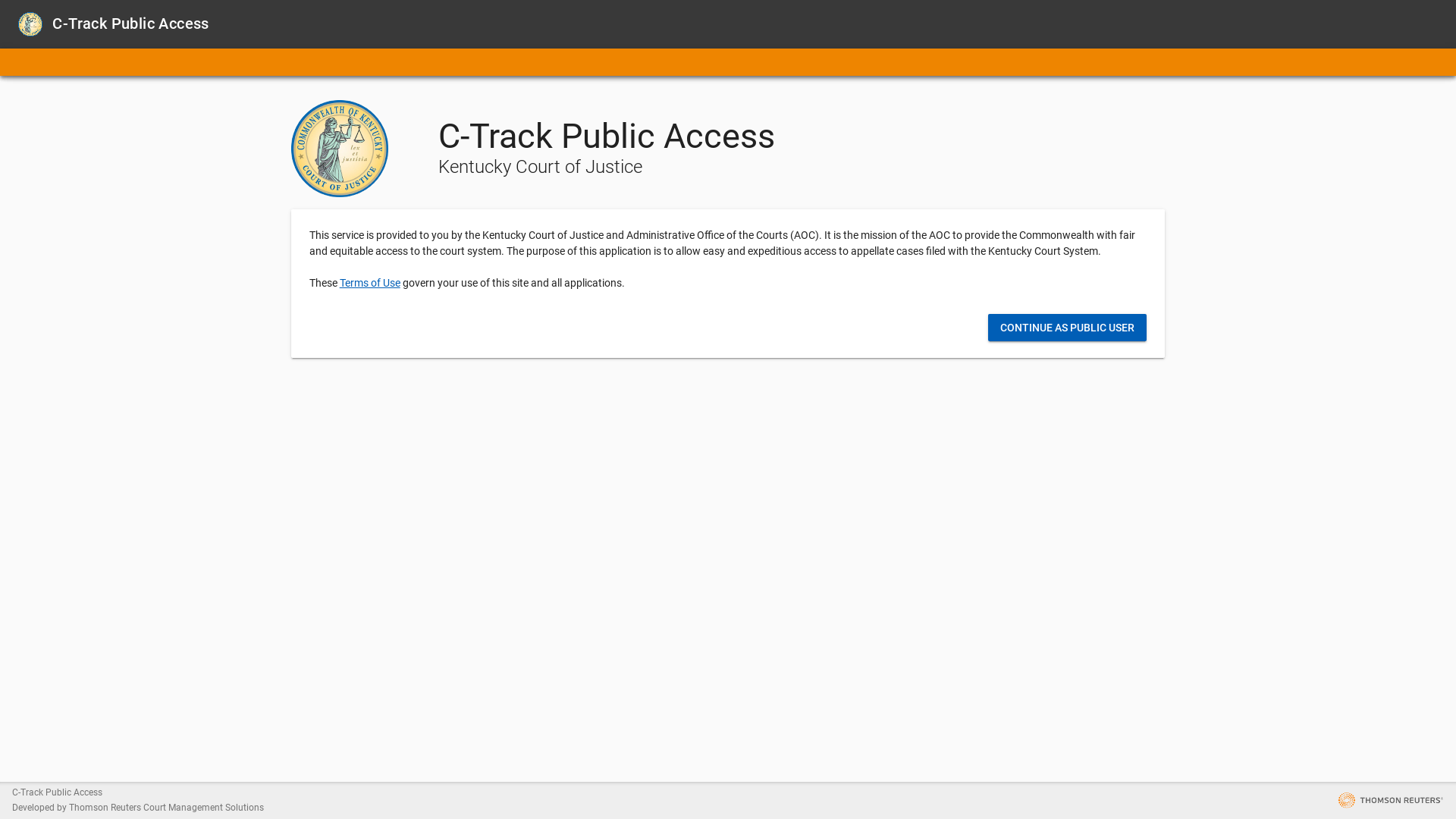 Login | C-Track Public Access