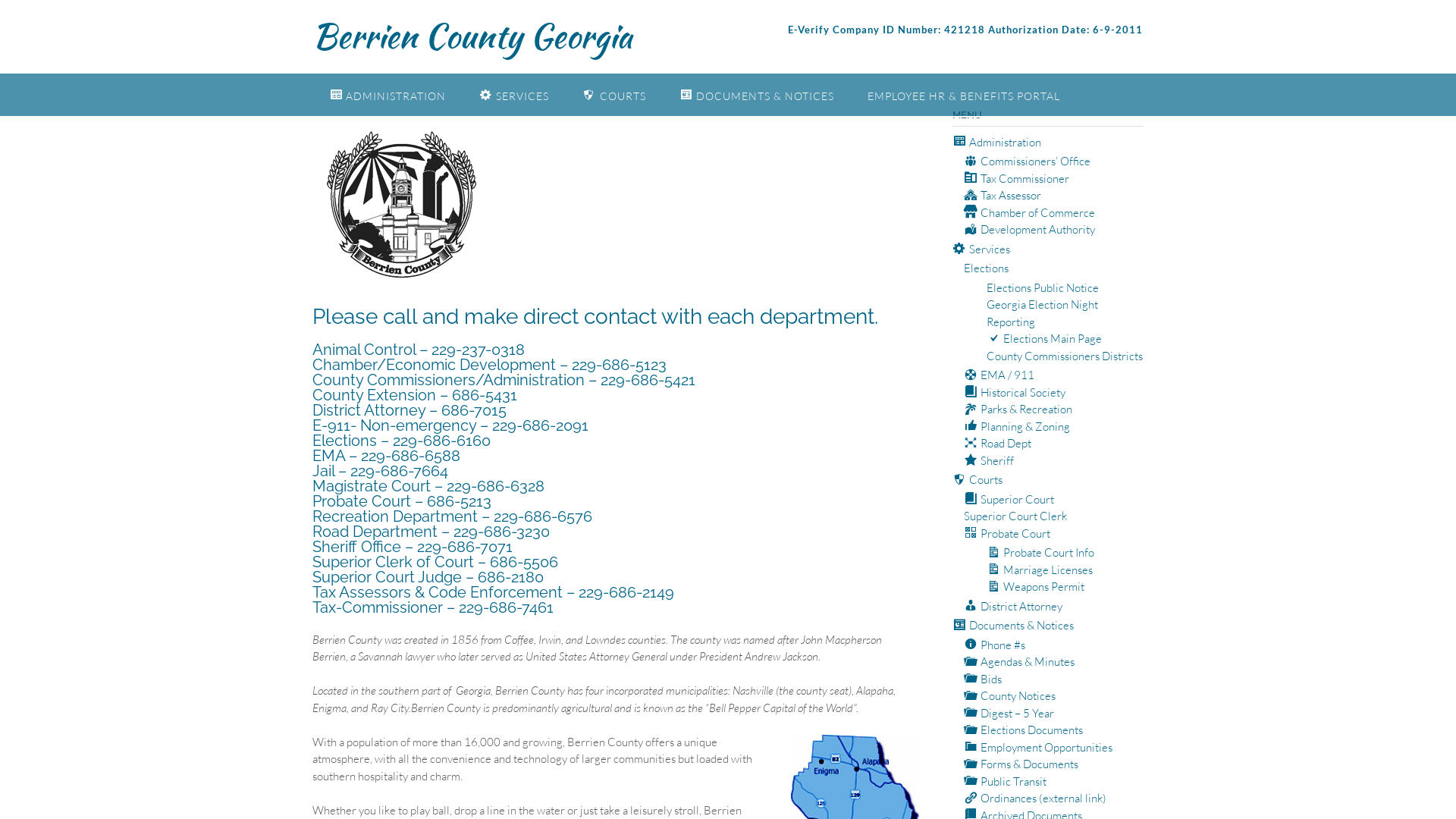 Berrien County Georgia