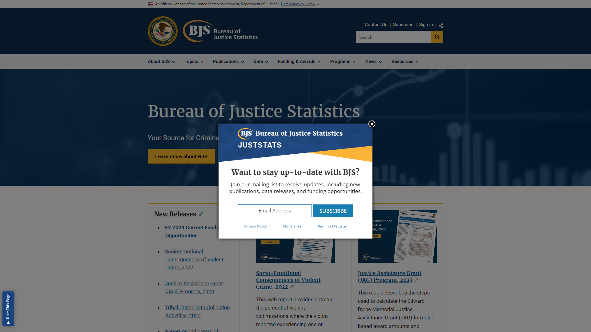 Home | Bureau of Justice Statistics