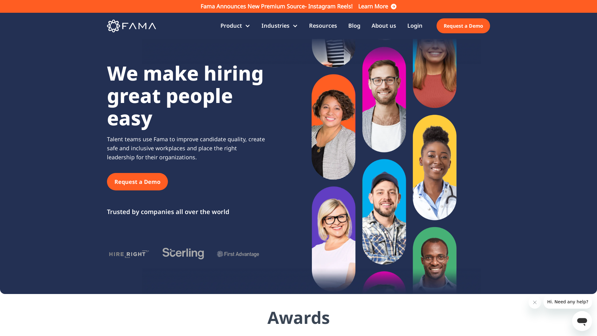 Fama is the innovator in online screening that makes hiring great people easy