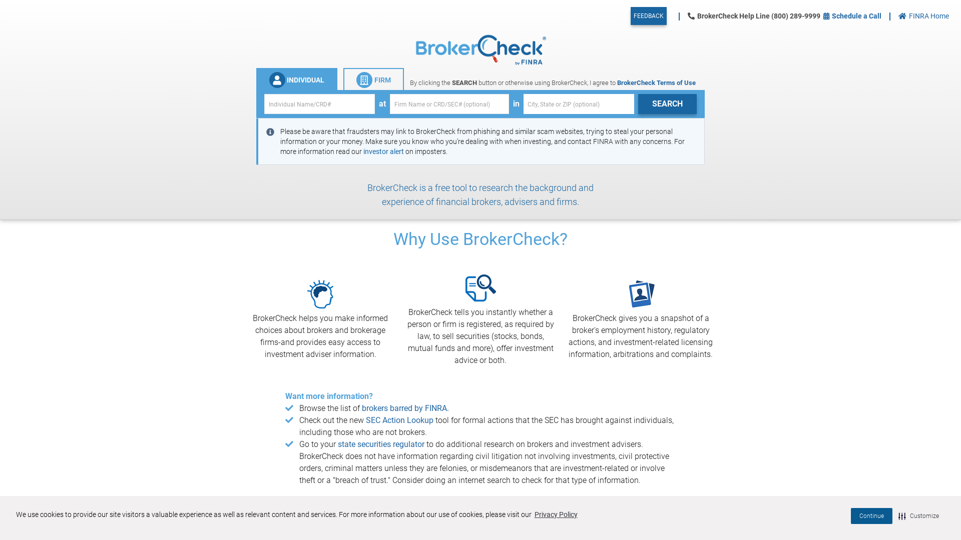 BrokerCheck - Find a broker, investment or financial advisor