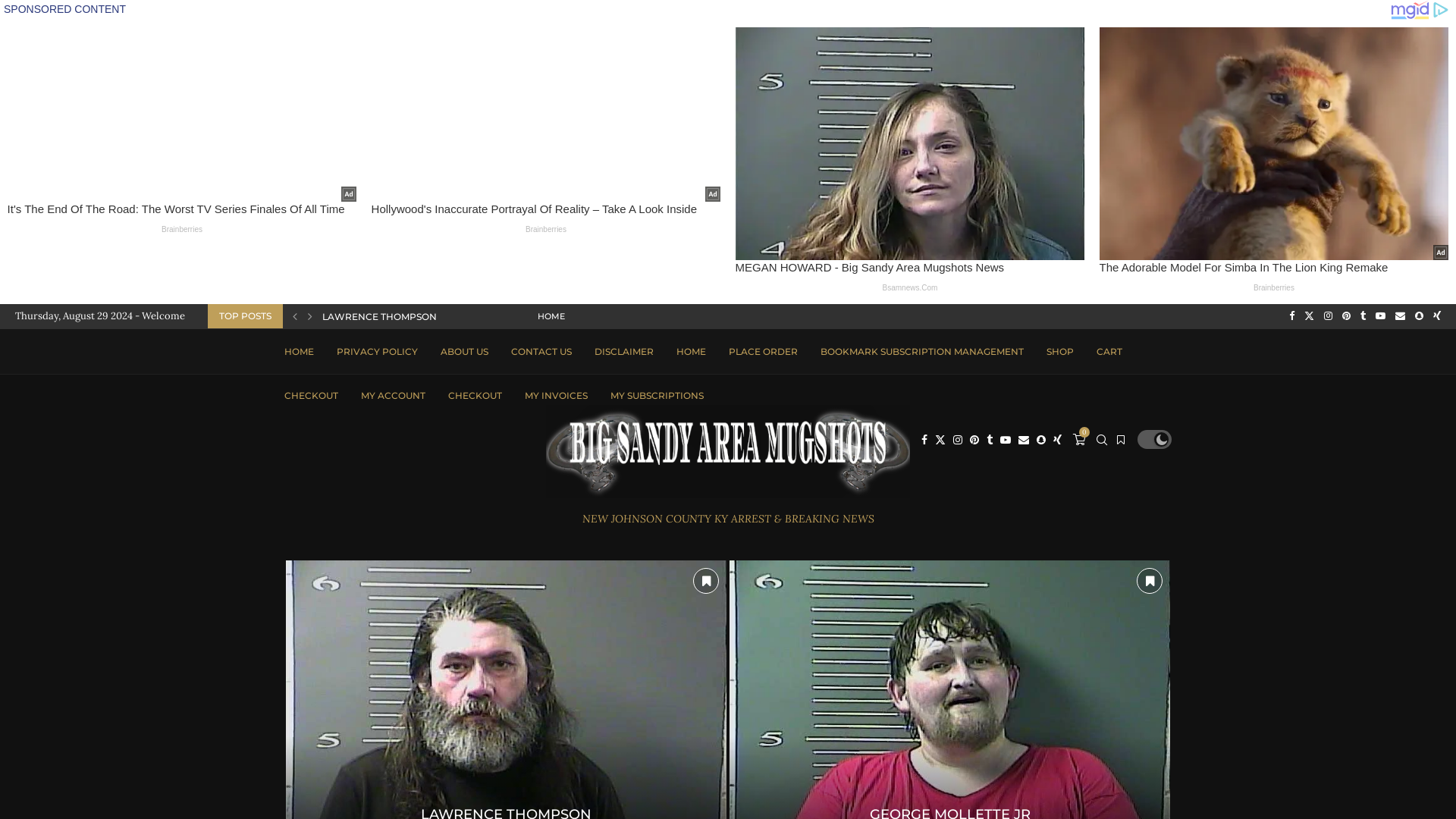 Big Sandy Area Mugshots News - Johnson County Ky Arrests News