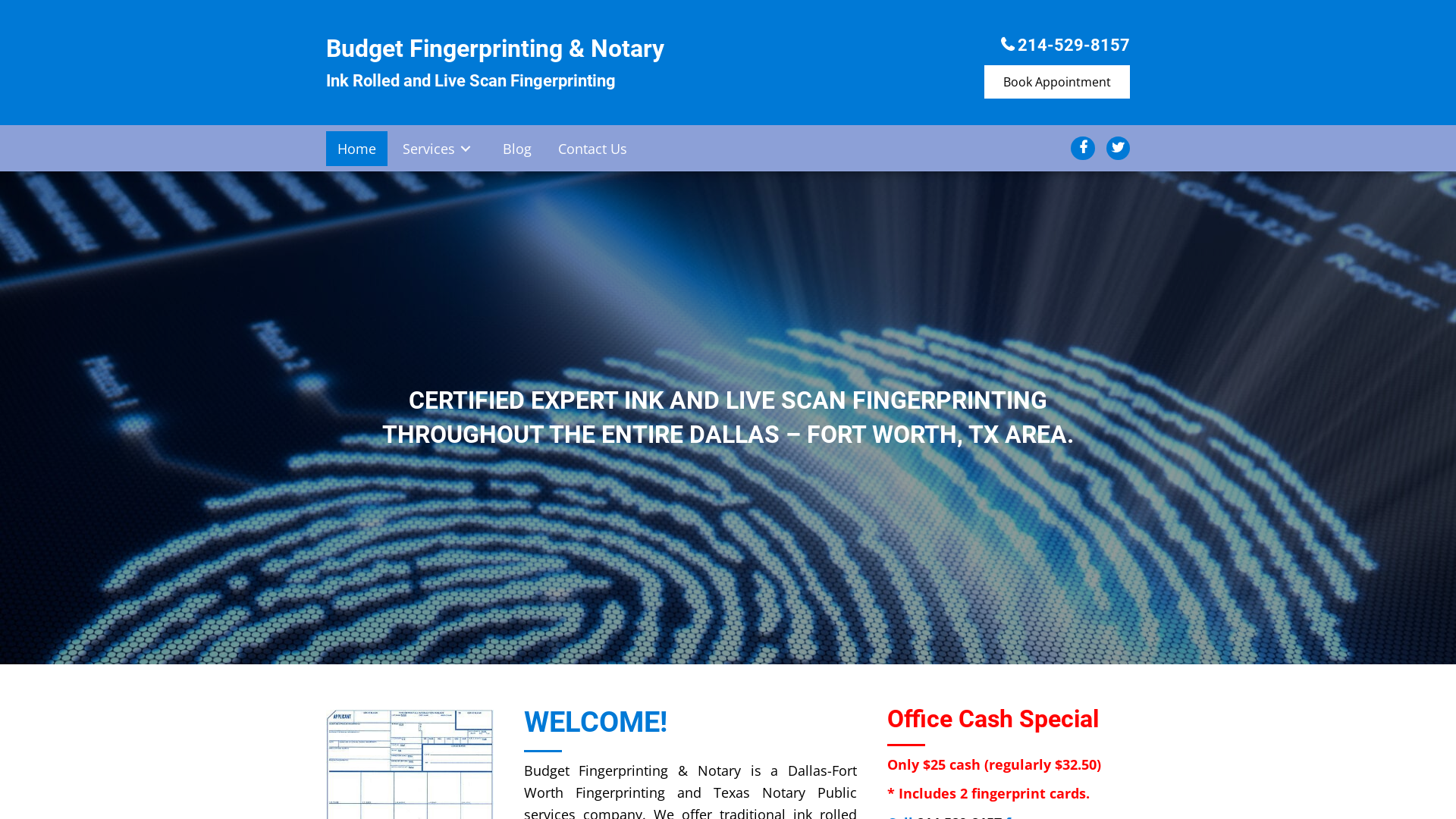 Fingerprinting and Texas Notary Public Services