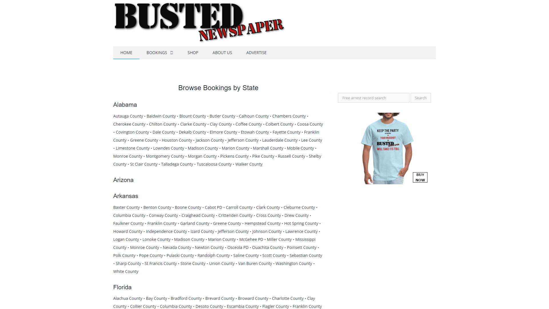 BUSTED NEWSPAPER — Mugshots, Arrest Records and Crime News