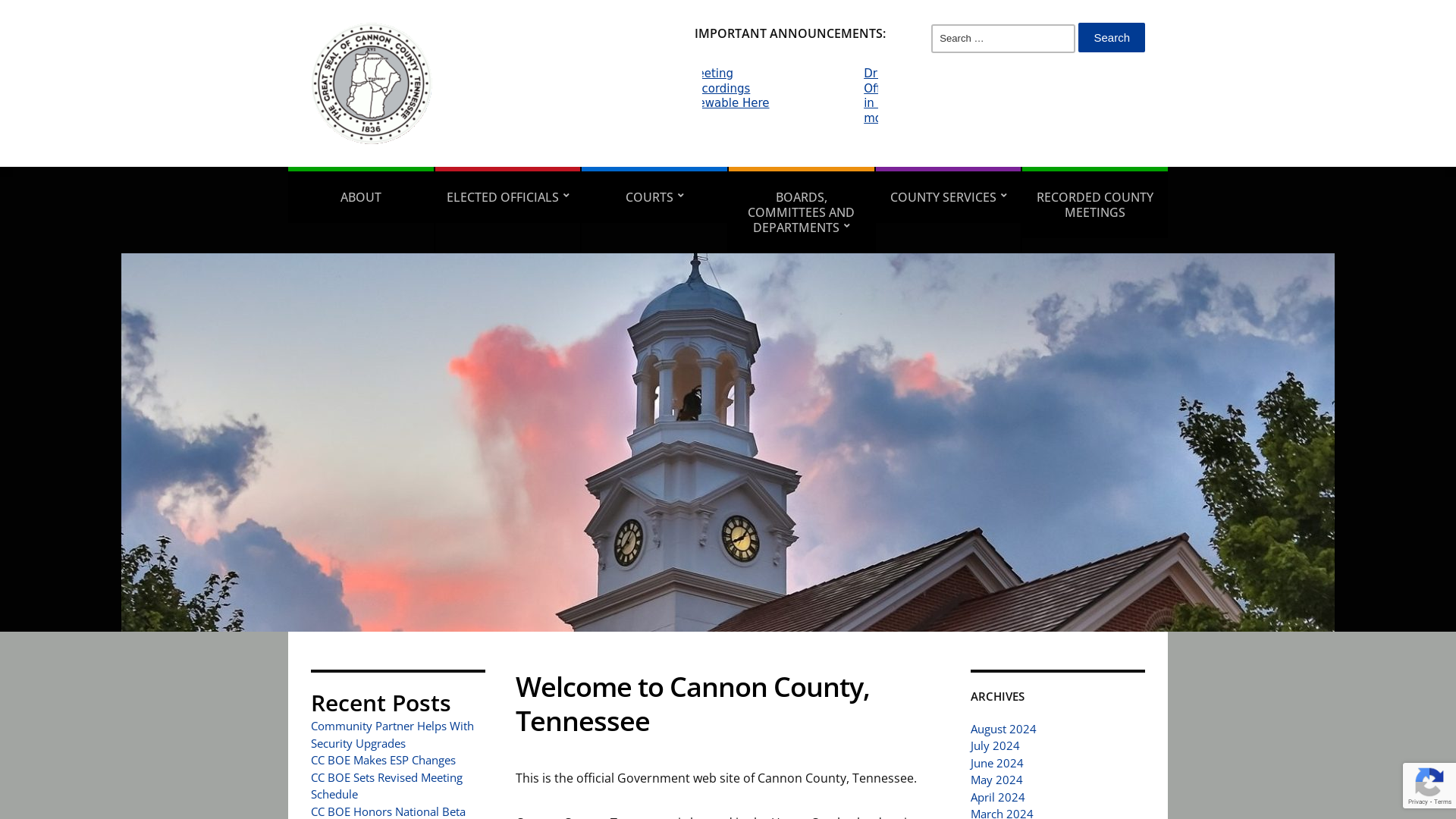 Cannon County, Tennessee – The Official Website of Cannon County Government