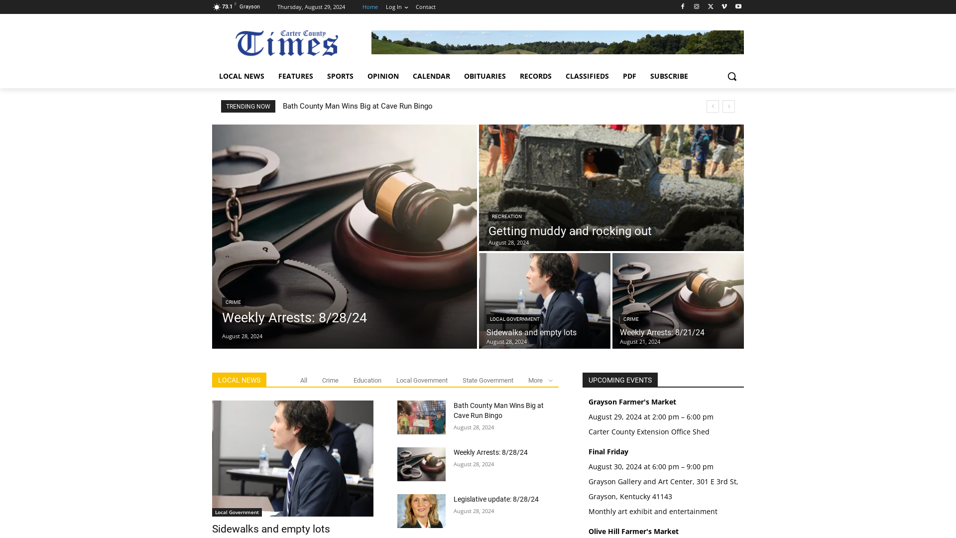 Carter County Times: Proudly Serving Carter County, Kentucky