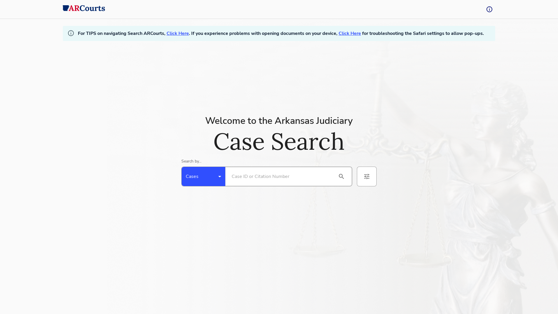 Case Search • Arkansas Judiciary