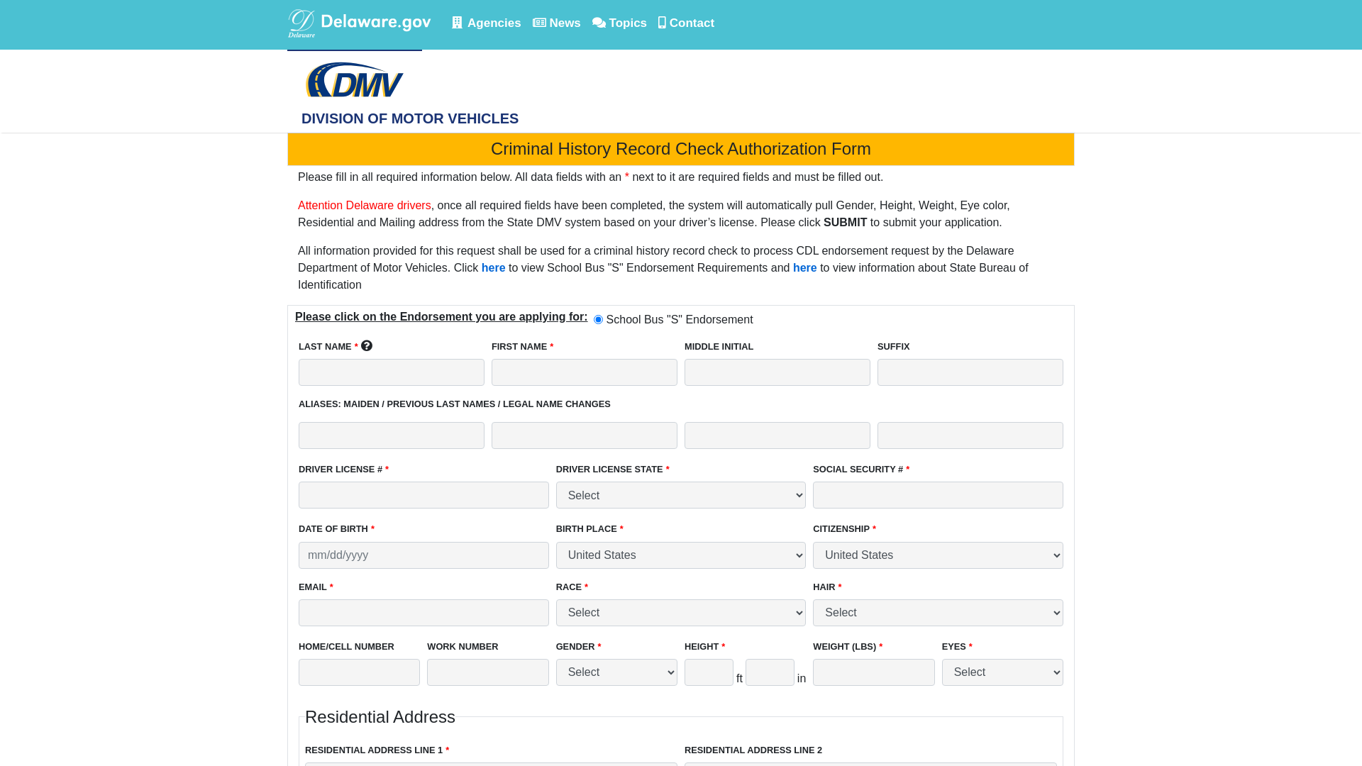 Authorization Form - CDLWeb