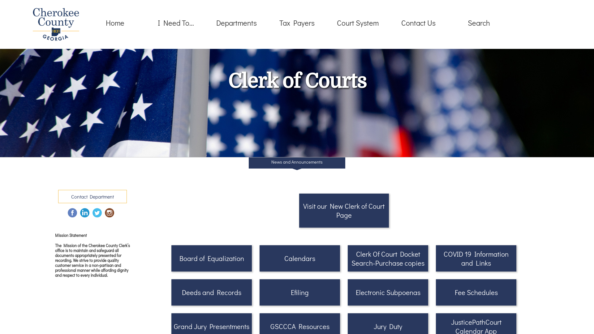 Clerk of Courts | Cherokee County, Georgia