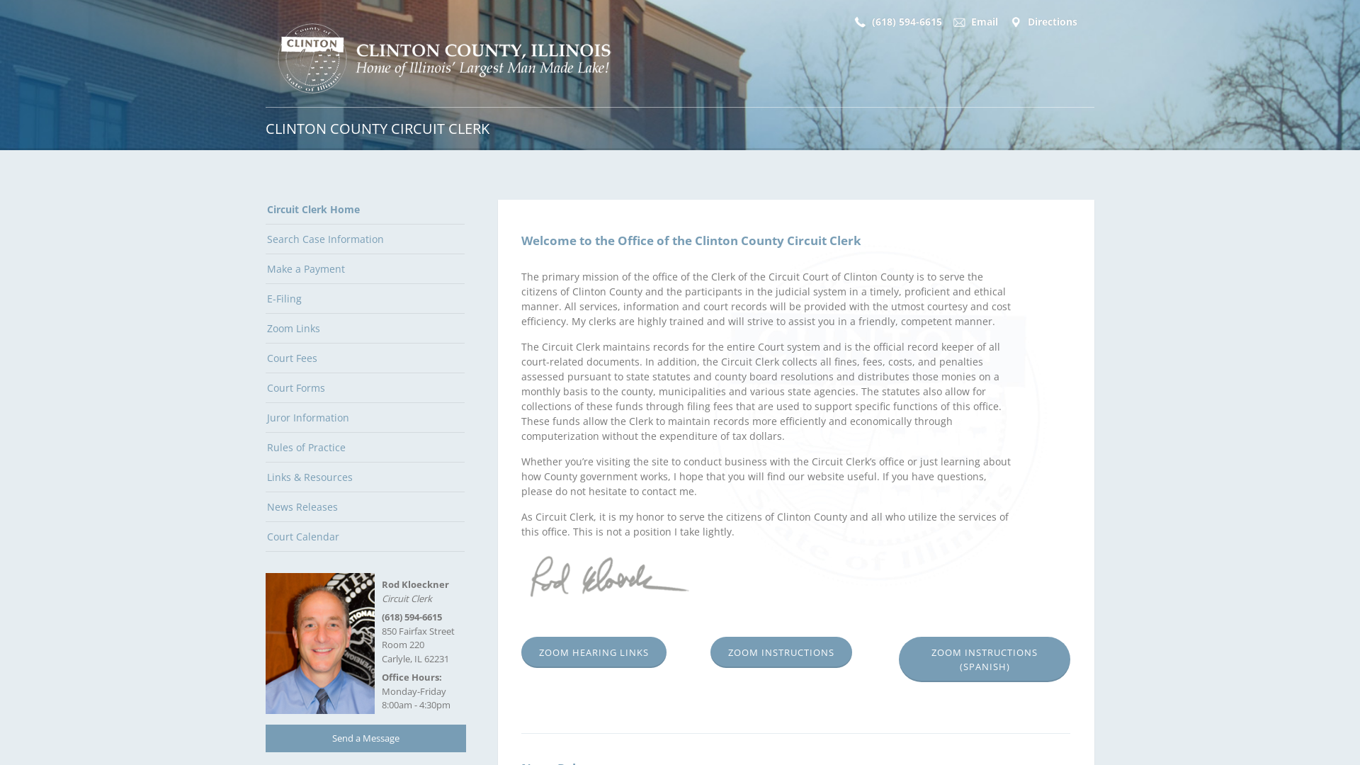 Circuit Clerk | Clinton County, Illinois