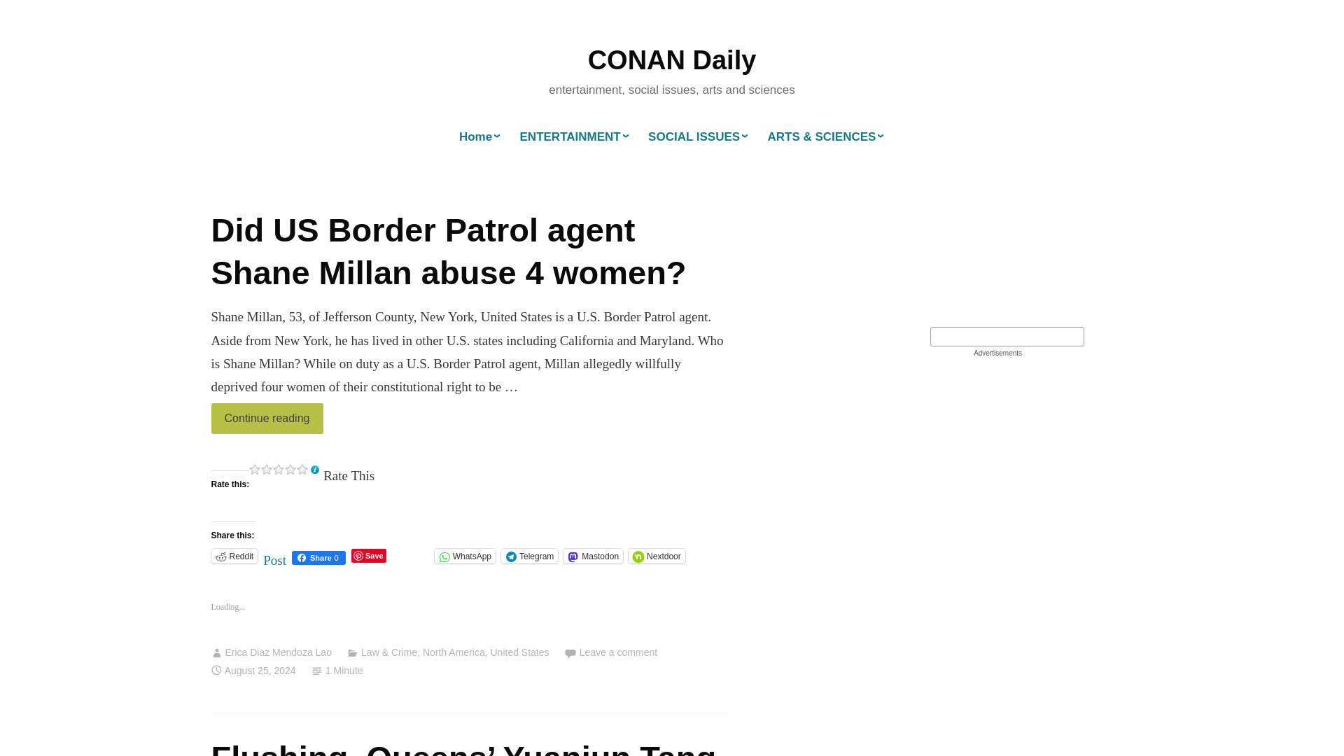 CONAN Daily – entertainment, social issues, arts and sciences