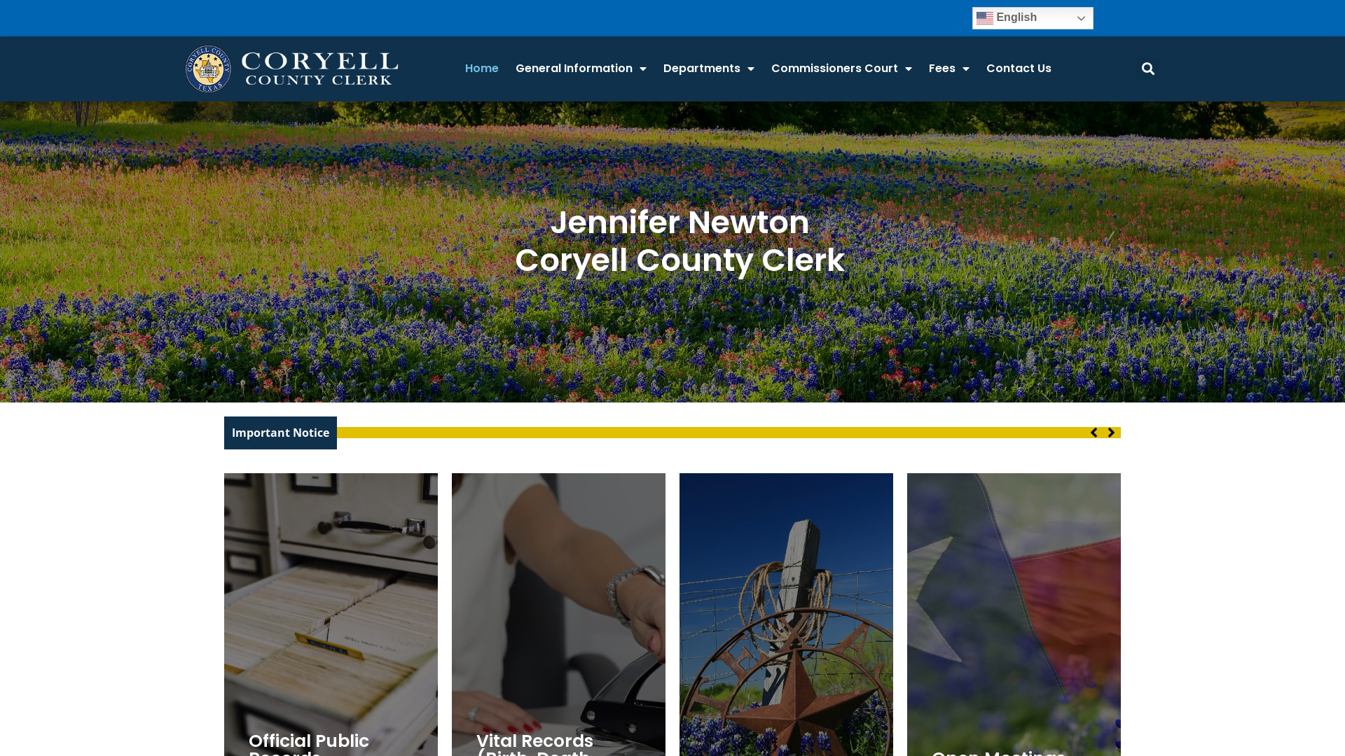 County Clerk for Coryell County