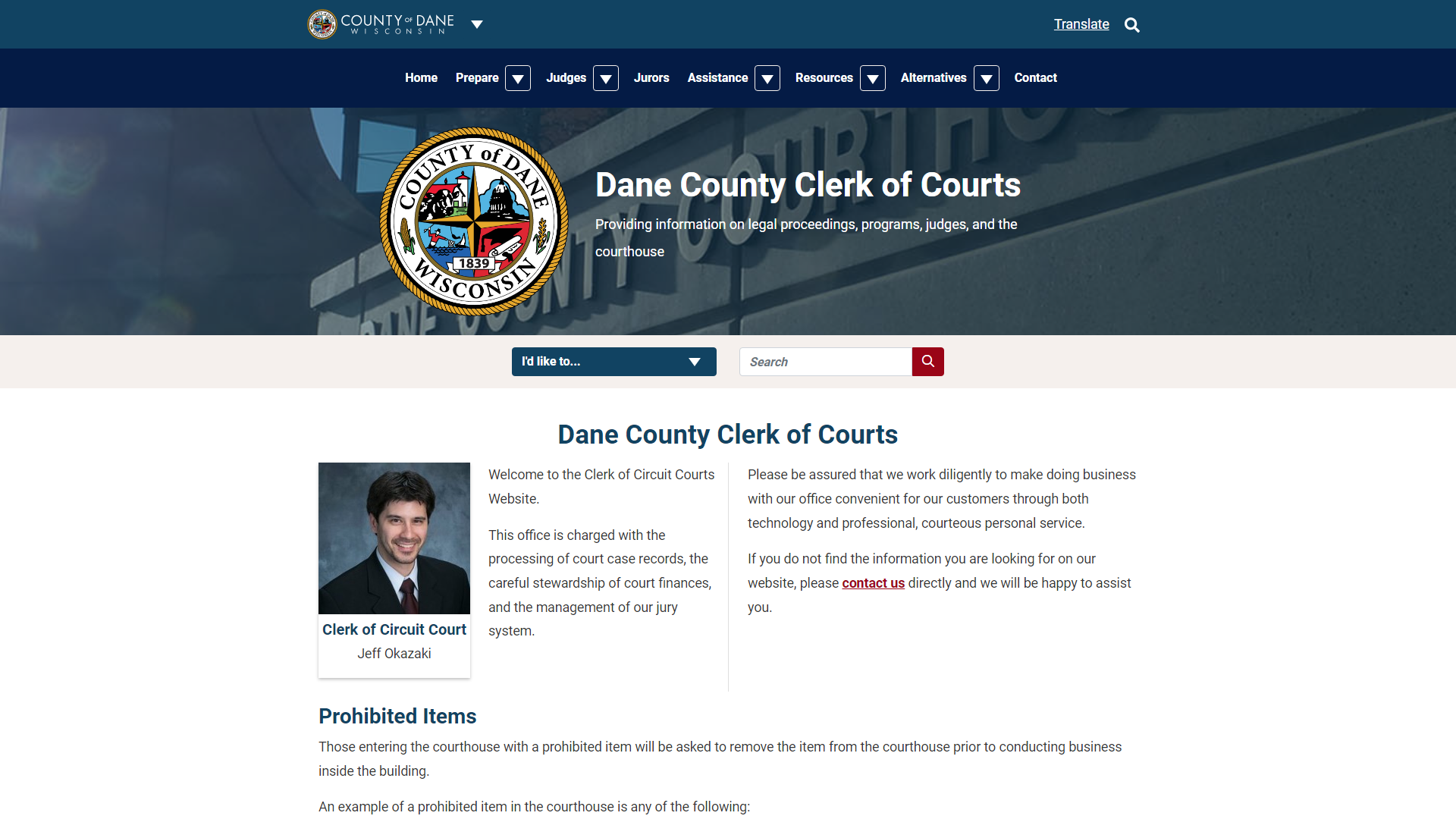 Home Page | Dane County Clerk of Courts