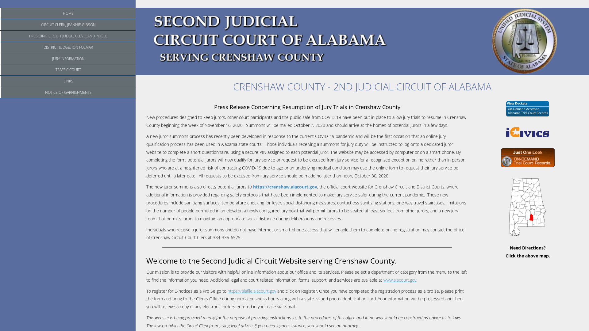 Crenshaw County - Second Circuit Court of Alabama