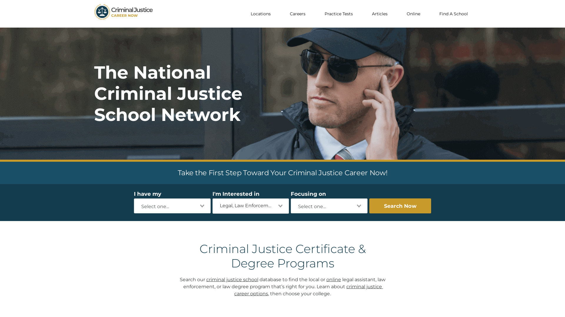 Criminal Justice Certificate & College Degree Programs - Criminal Justice Career Now