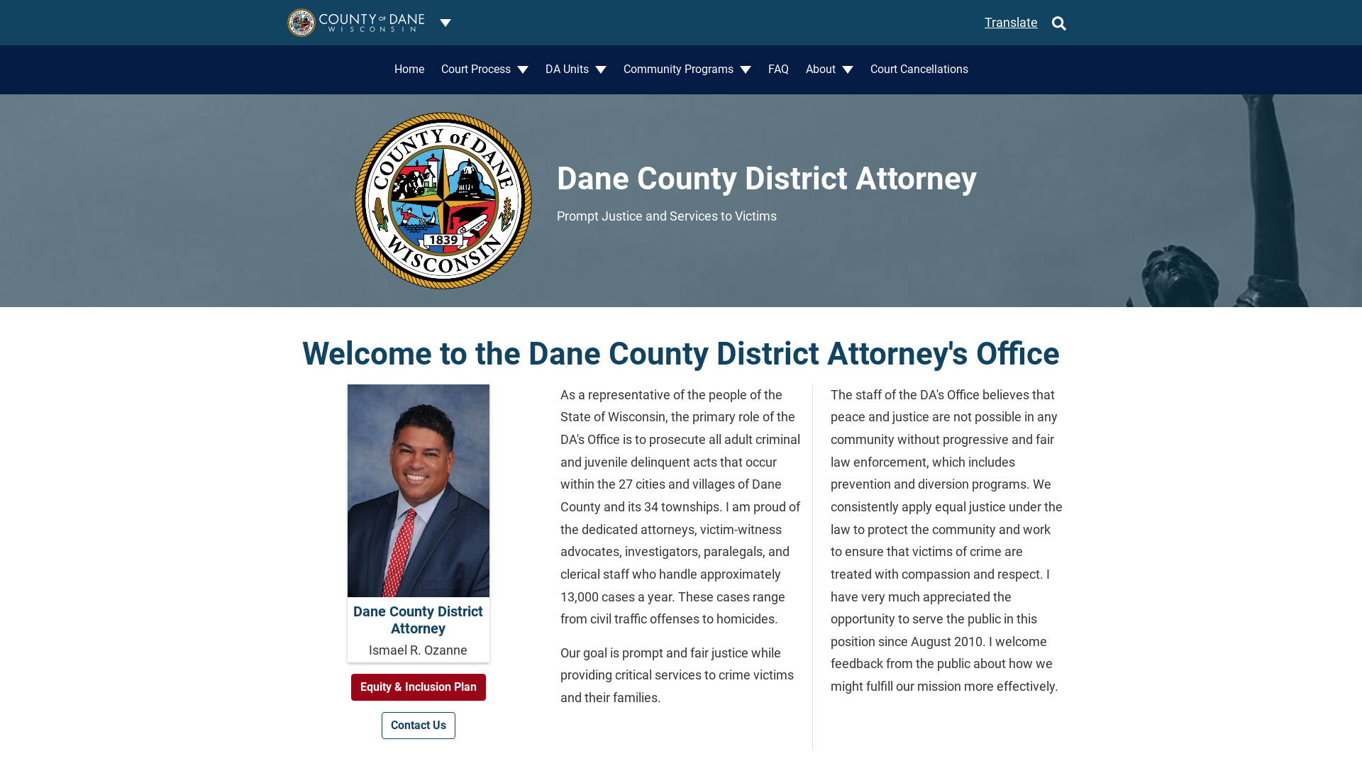 Home Page | The Dane County District Attorney