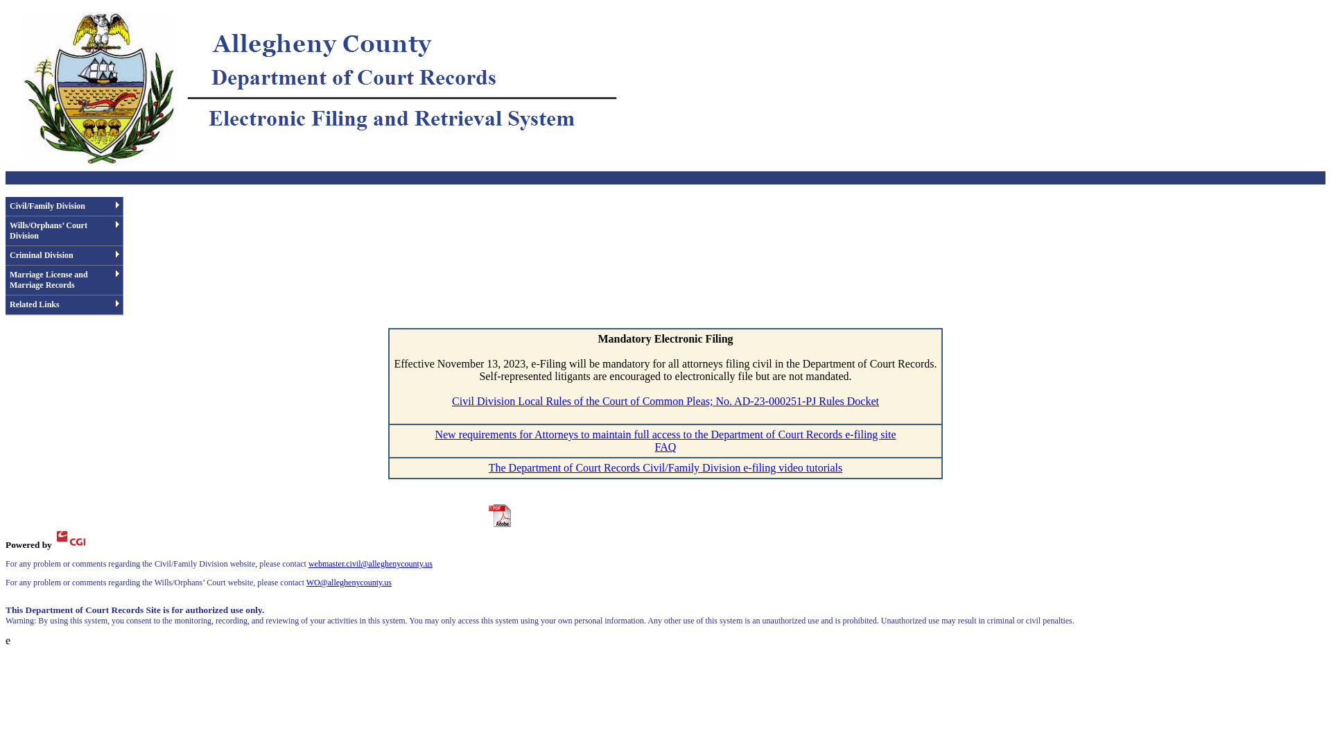 Allegheny County Department of Court Records