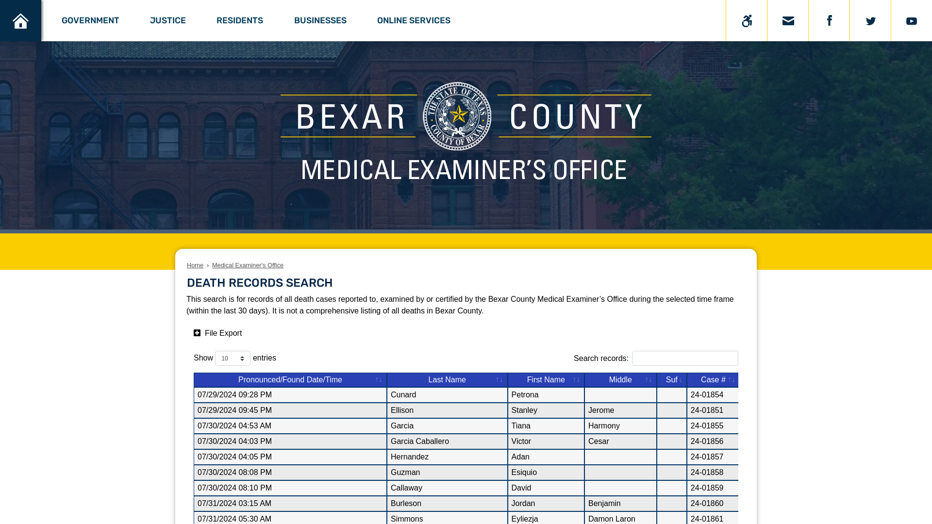 Medical Examiner