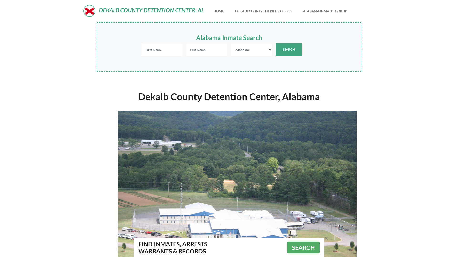 Dekalb County Detention Center, AL Inmate Roster, Offender Search