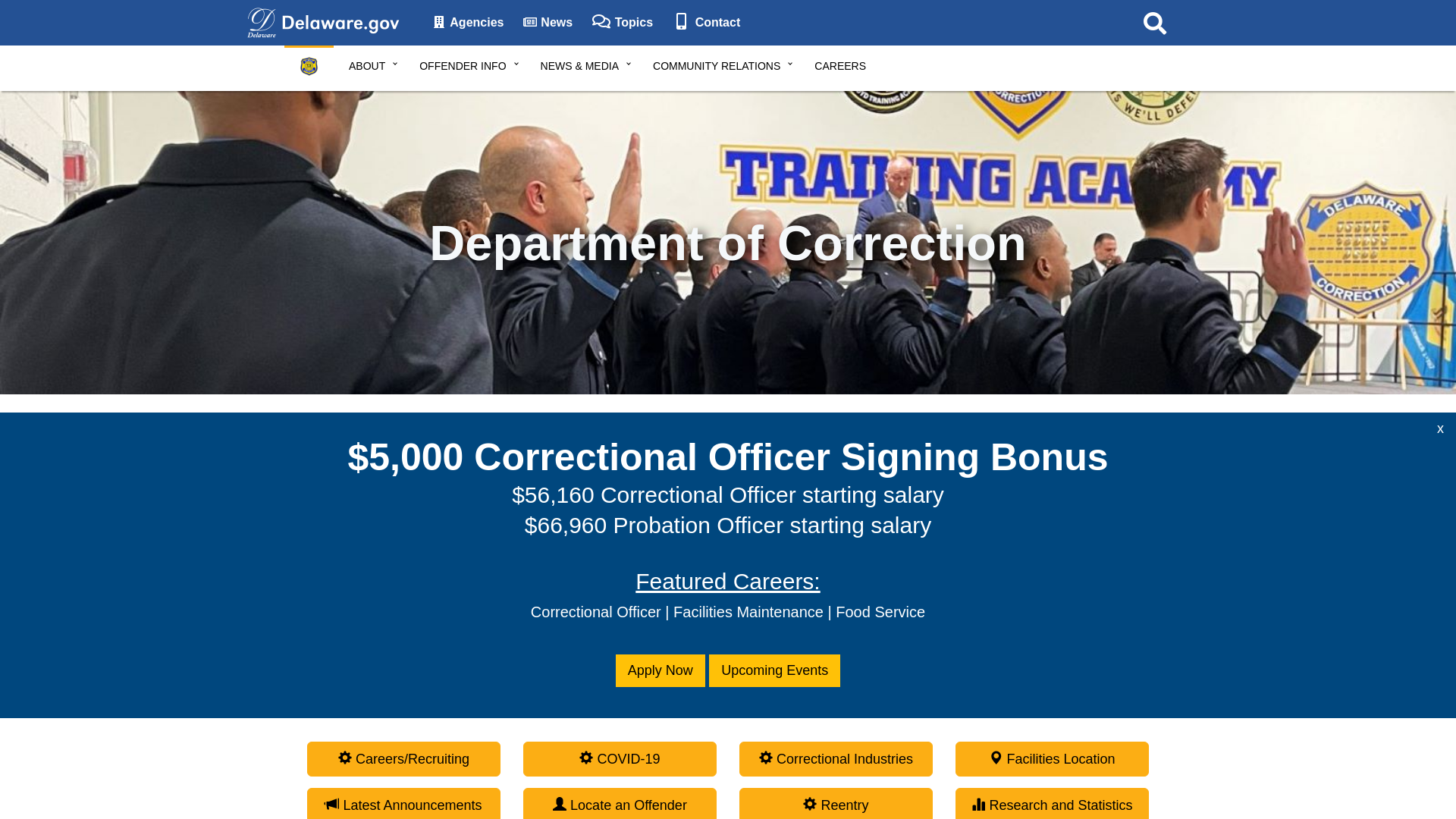 Department of Correction - State of Delaware