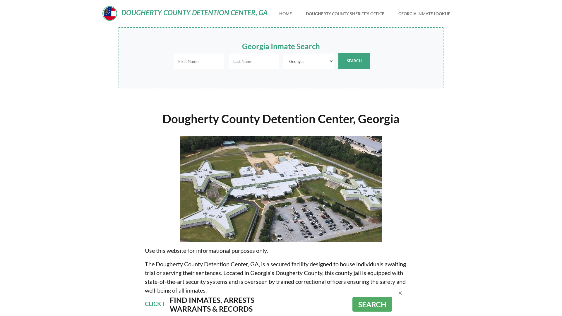 Dougherty County Detention Center, GA Inmate Roster, Offender Search