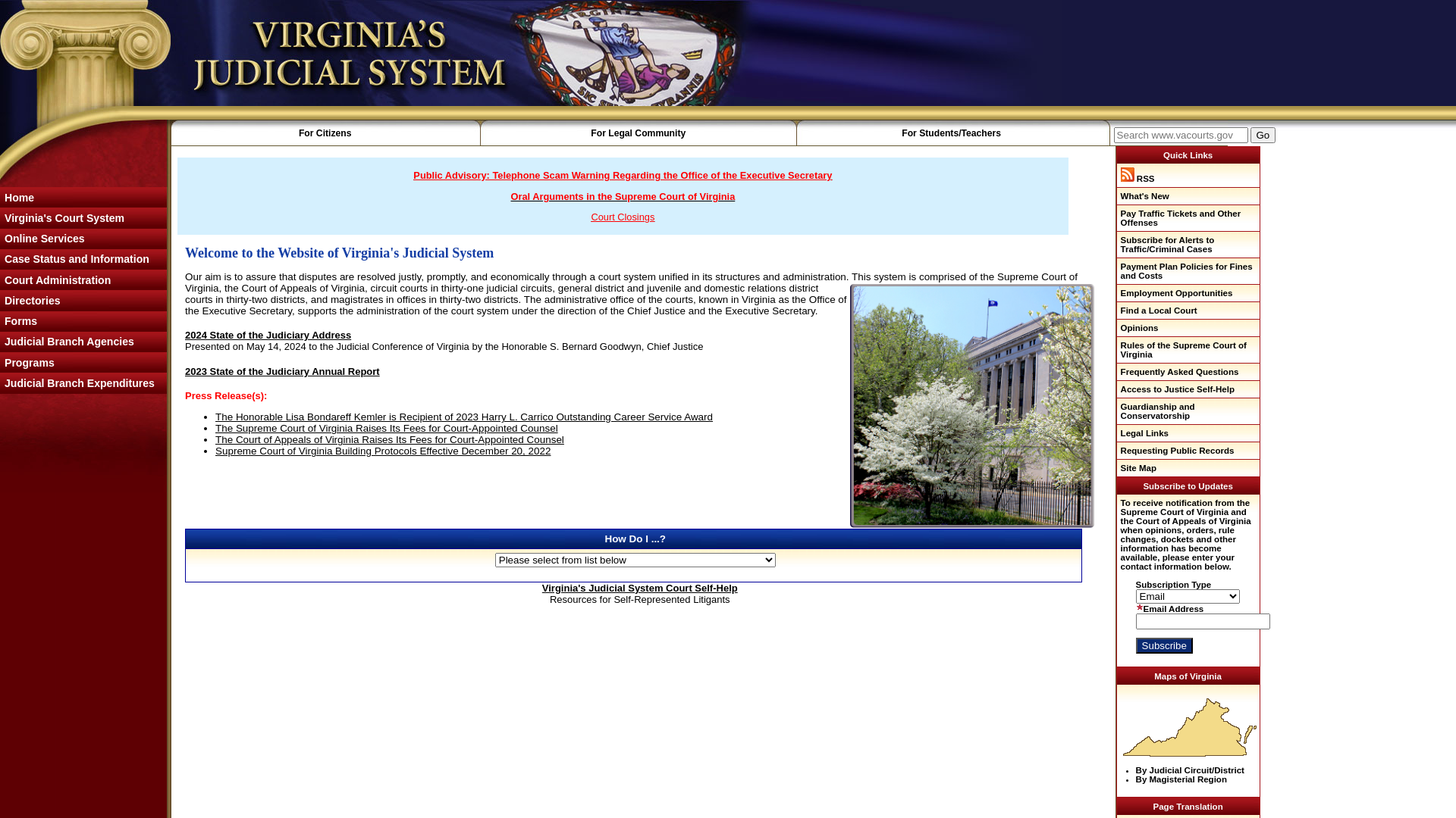 The Official Web Site for Virginia’s Judicial System