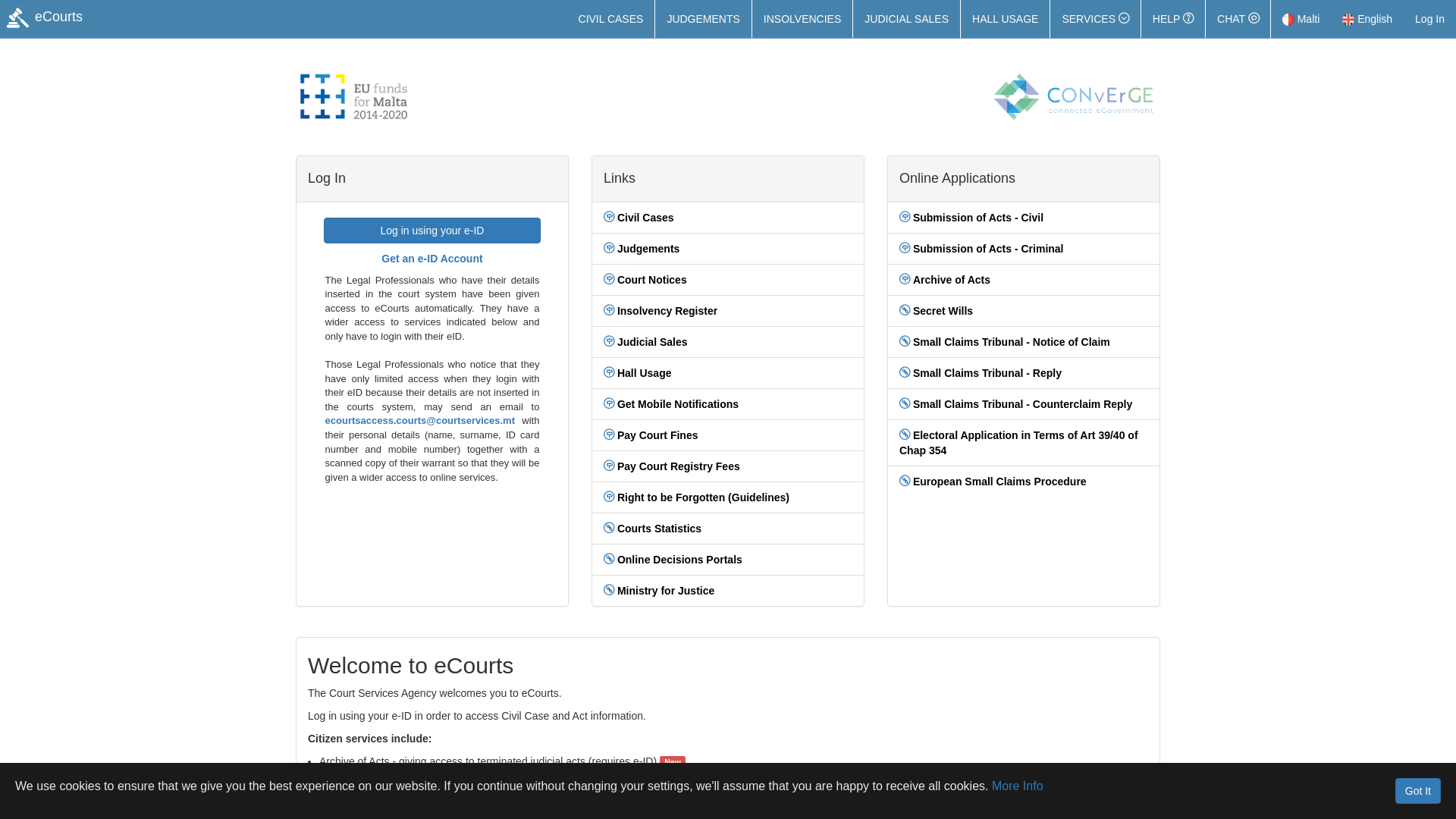 Sign In - eCourts.gov.mt