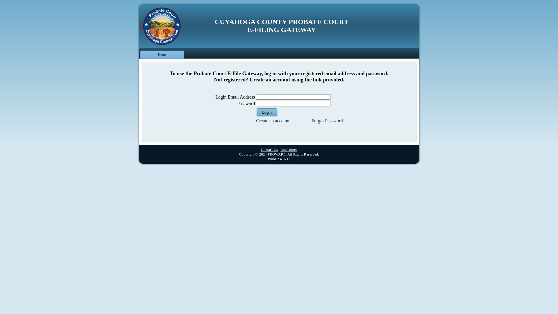 Probate Court of Cuyahoga County, Ohio - Electronic Filing