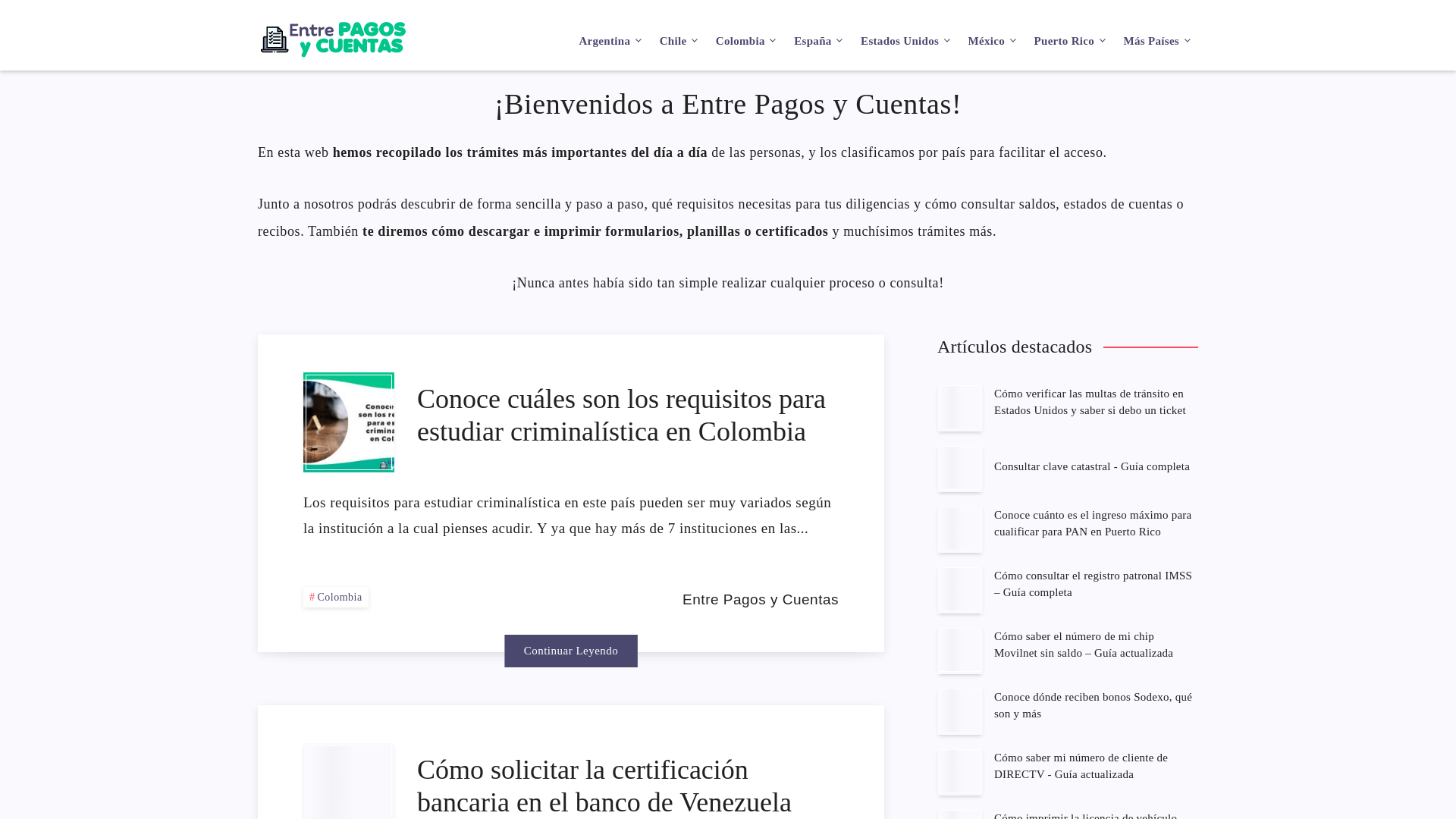 Entre Pagos y Cuentas: La mejor guía de trámites de la web