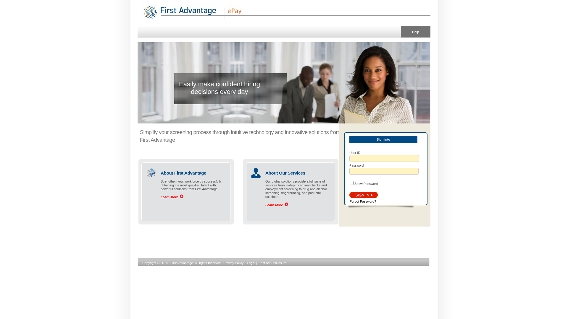 ePay Homepage