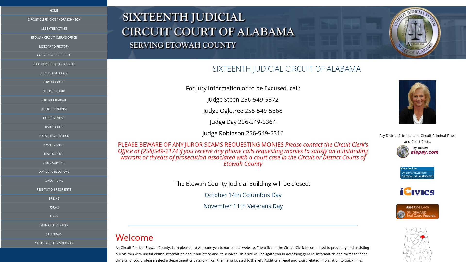 Etowah County - Sixteenth Circuit Court of Alabama