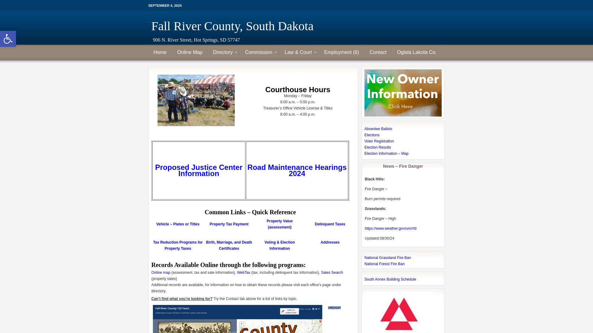 Fall River County, South Dakota - 906 N. River Street, Hot Springs, SD 57747