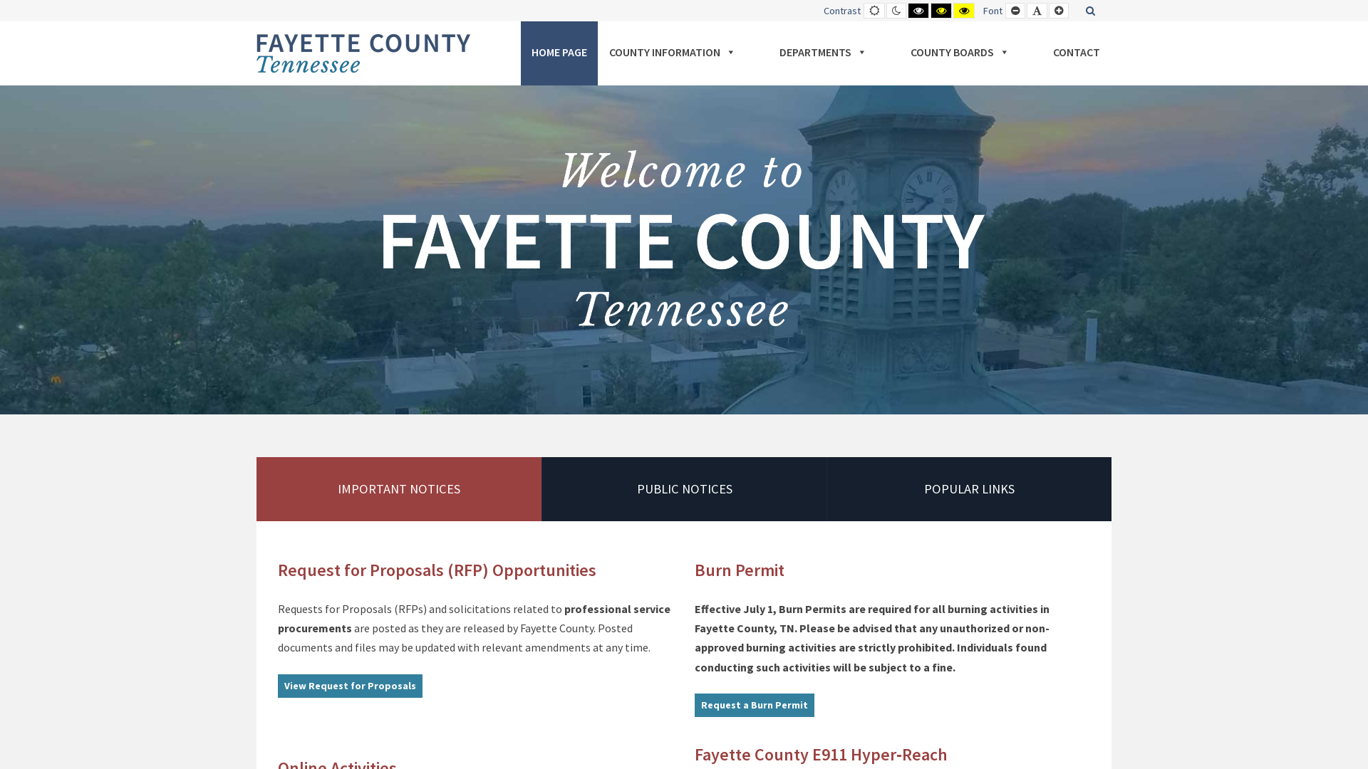 Home page - Fayette County