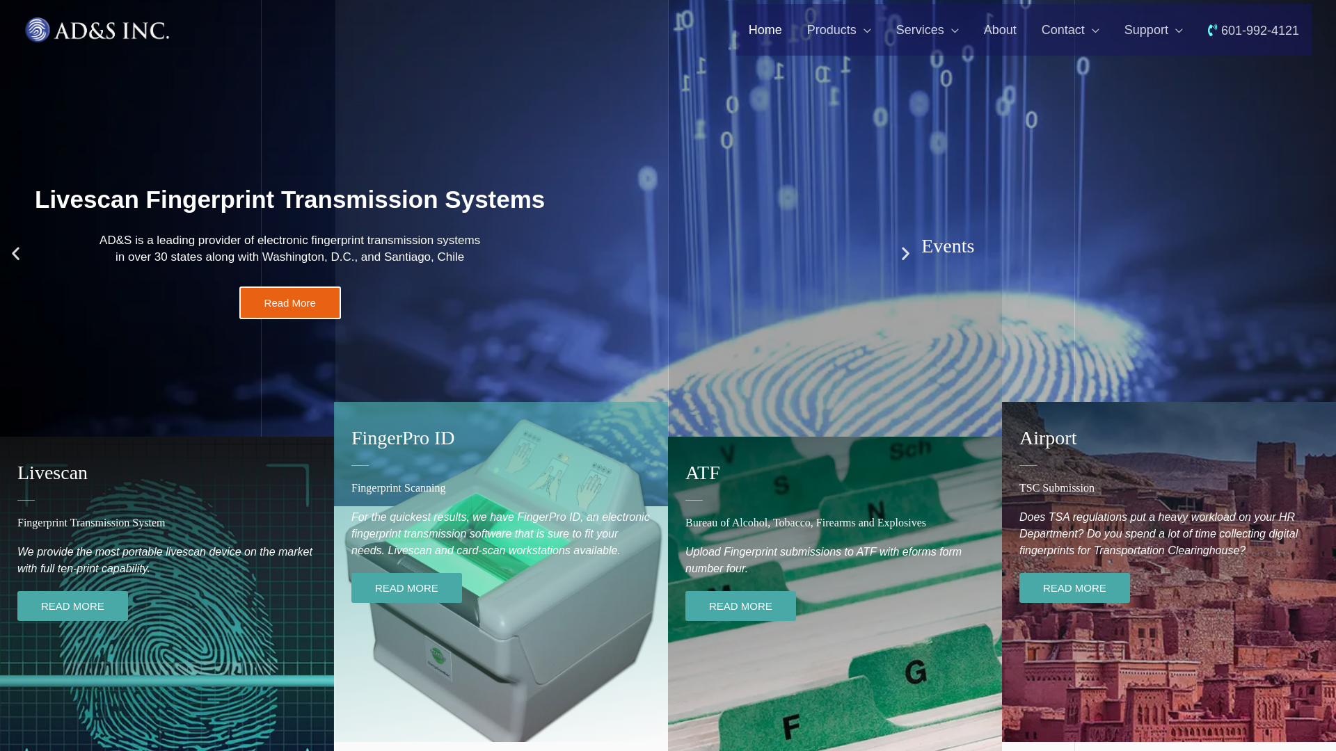 fingerpro.net – AD&S is a leading provider of electronic fingerprint transmission systems