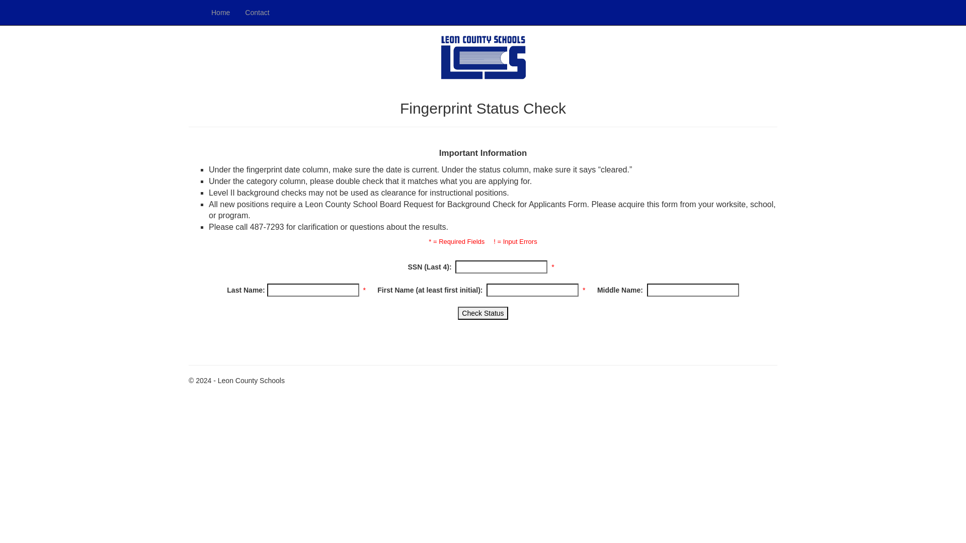 - Fingerprint Status Check