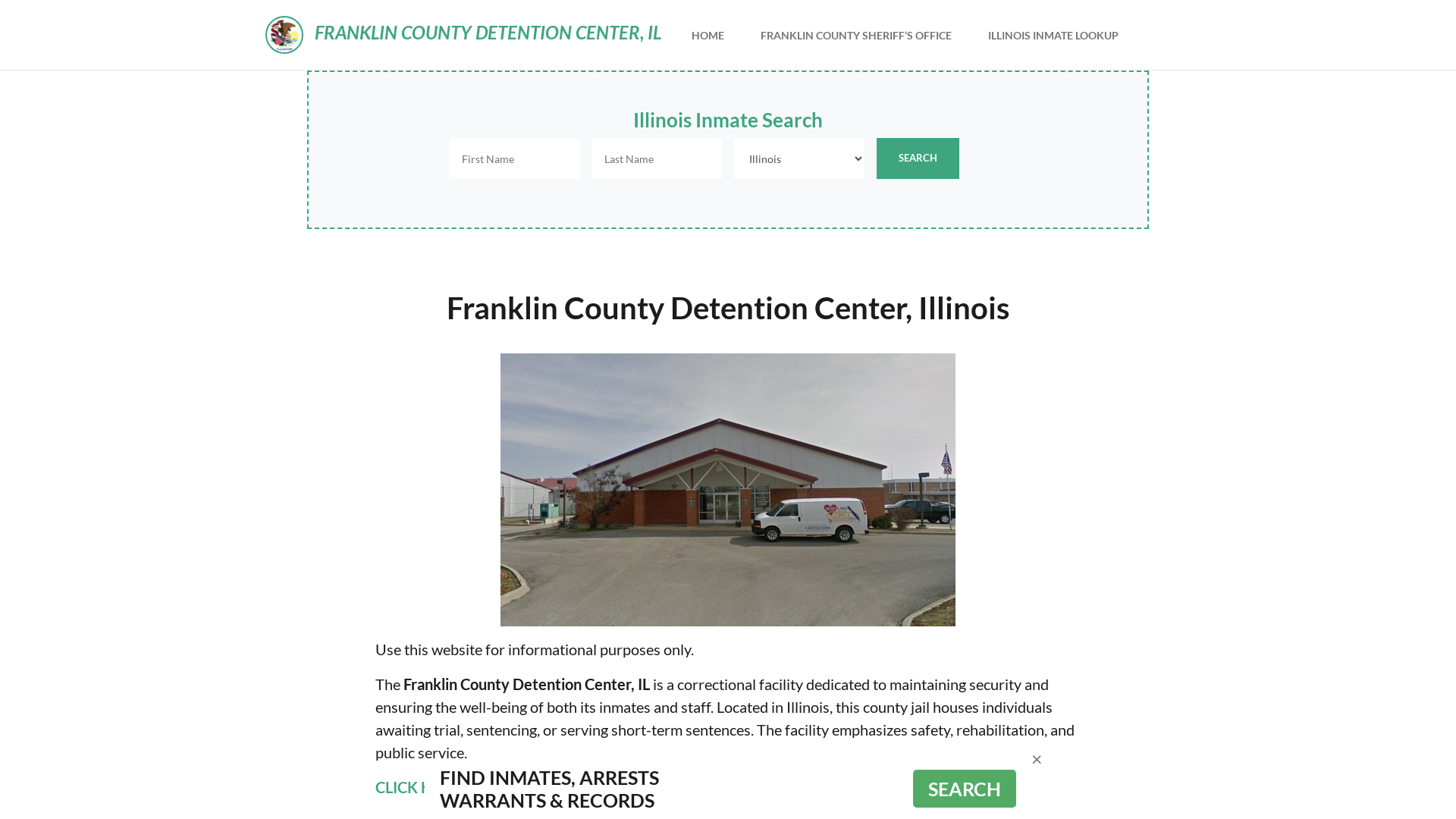 Franklin County Detention Center, IL Inmate Roster, Offender Search