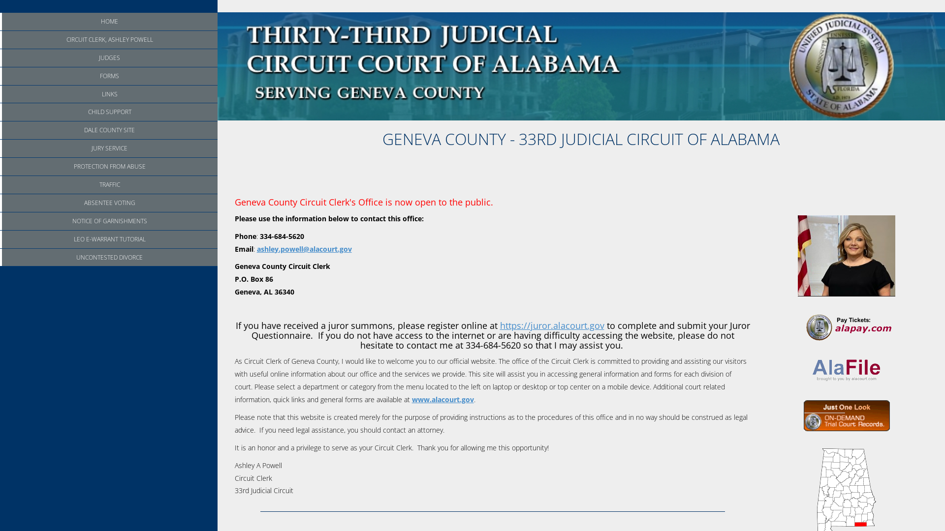 Geneva County - Thirty-Third Circuit Court of Alabama