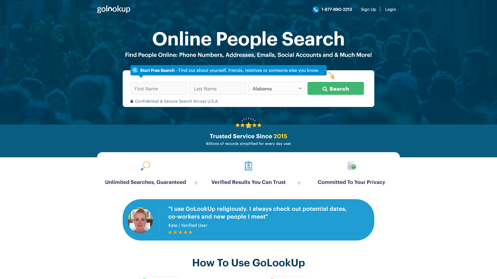 Find People Online with #1 People Search Service | GoLookUp.com