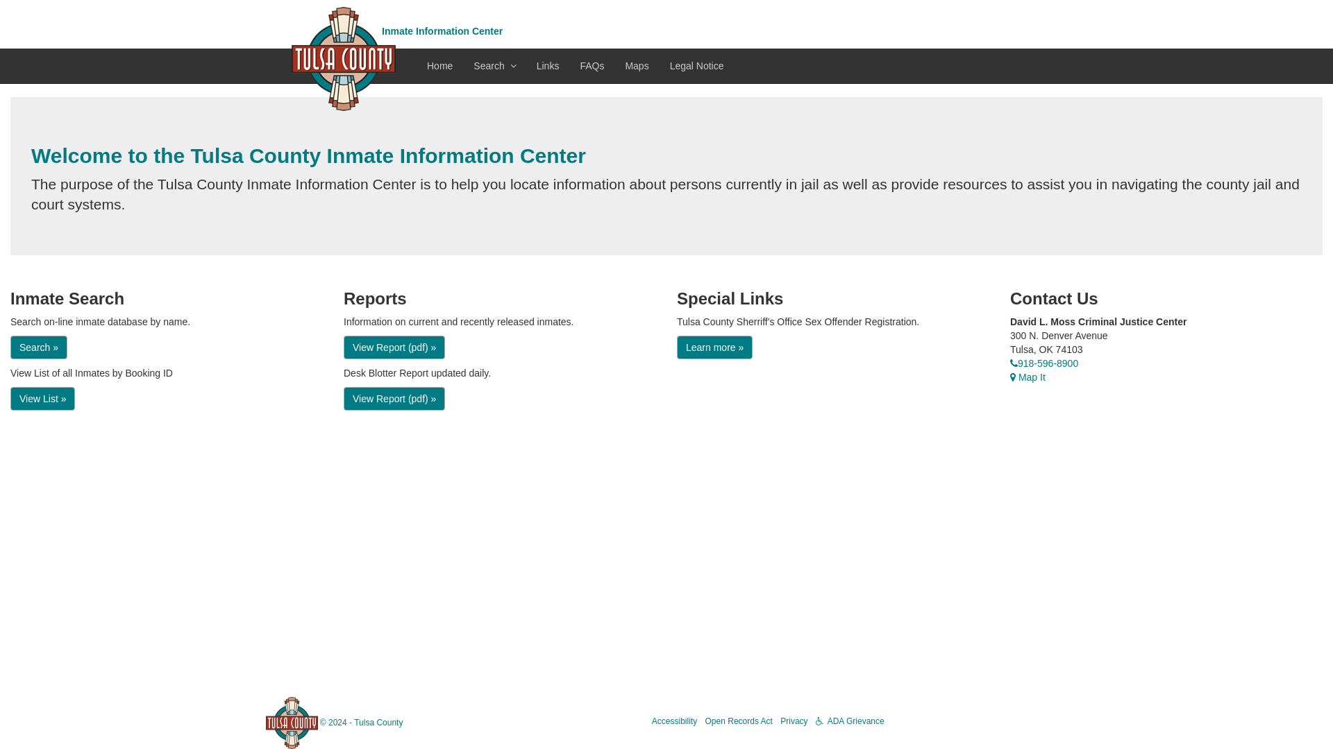 Home Page - Inmate Information Center