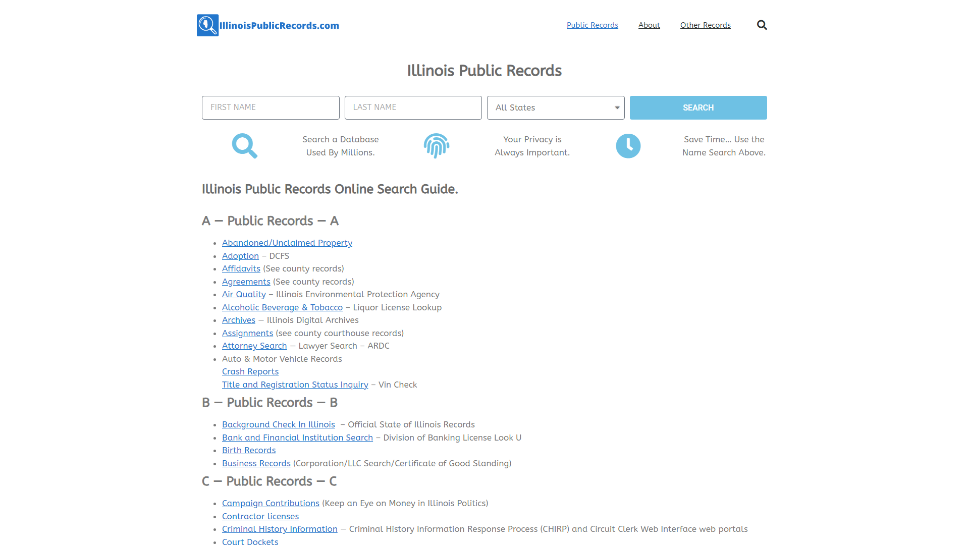 State of Illinois Public Records Guide: IllinoisPublicRecords.com