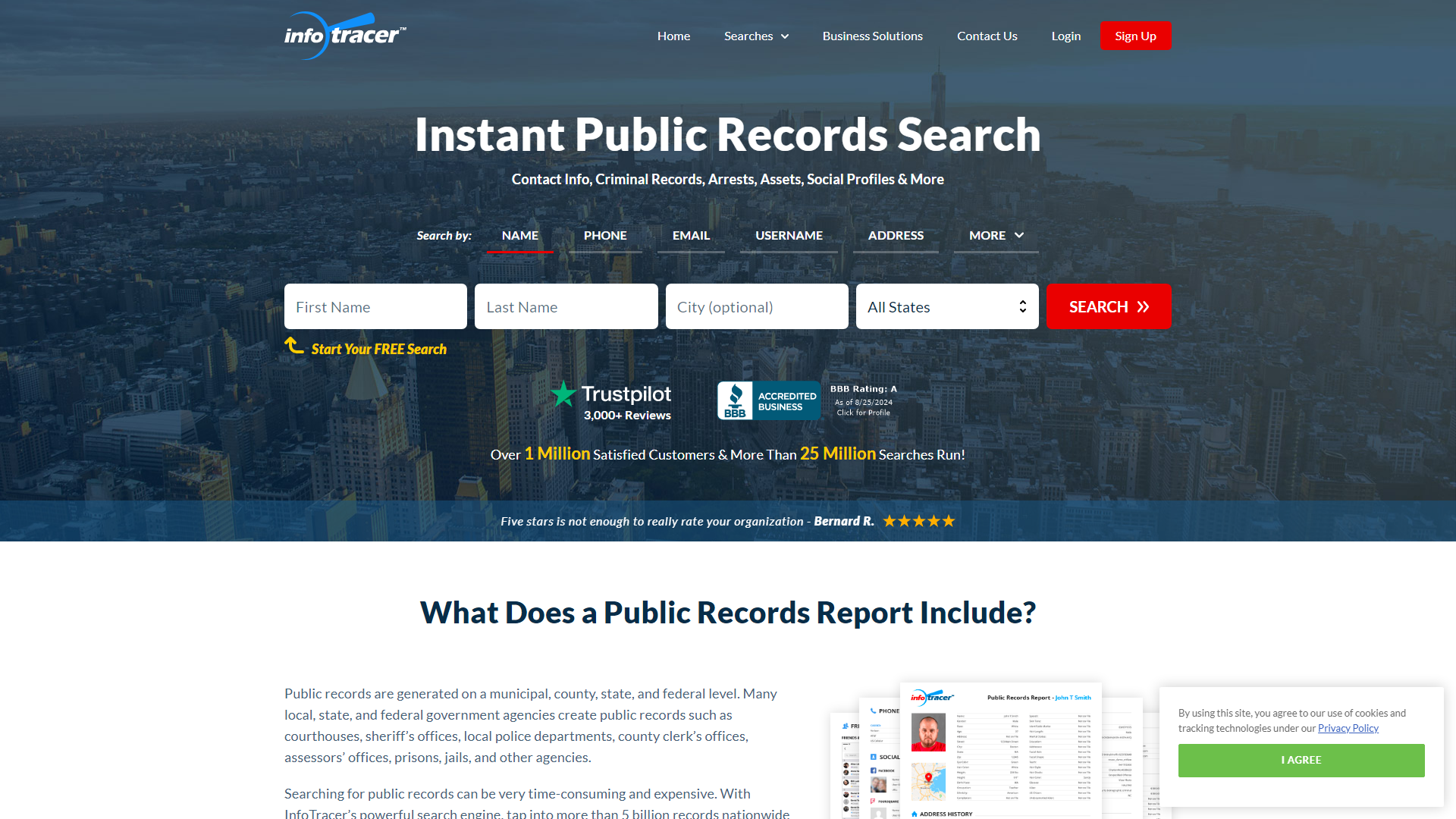 Public Records Search | Enter Name, Phone, Email | InfoTracer