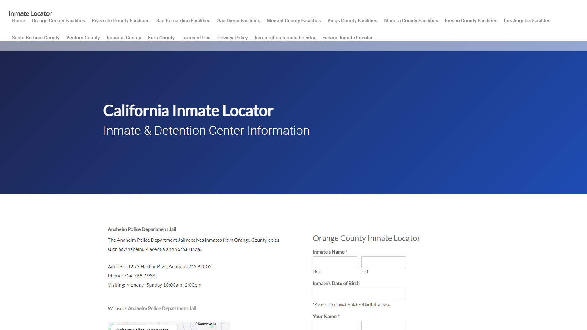 California Inmate Locator - Free Inmate Information