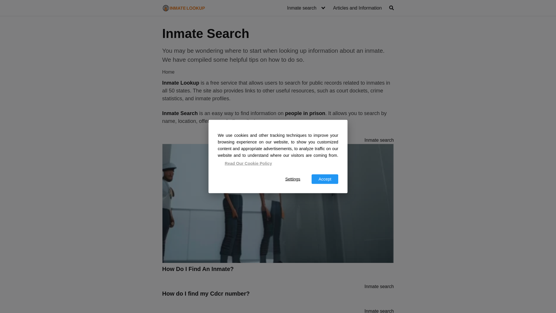 Inmate Search - Inmate Lookup