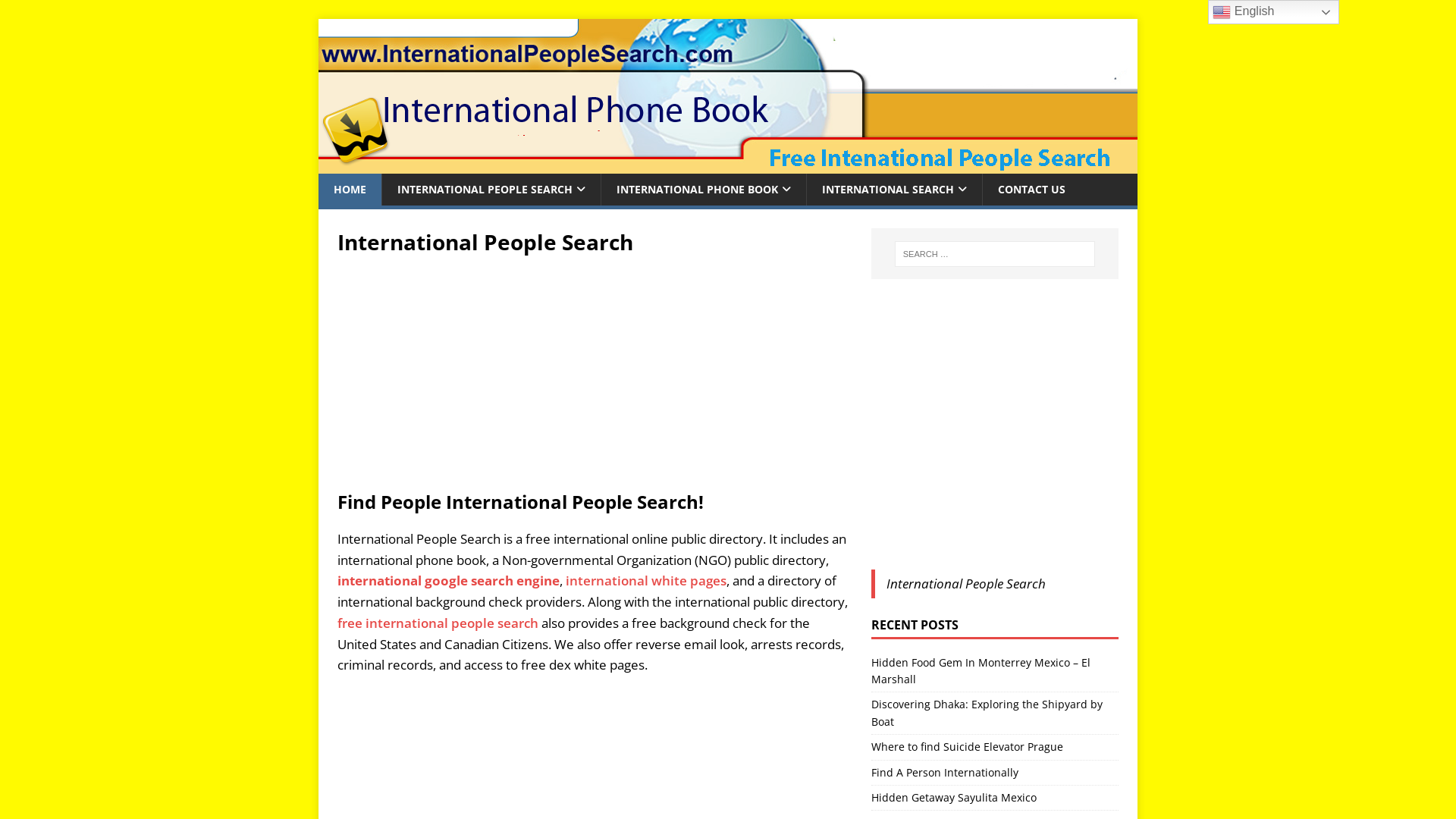 International People Search - Find People Anywhere in the world