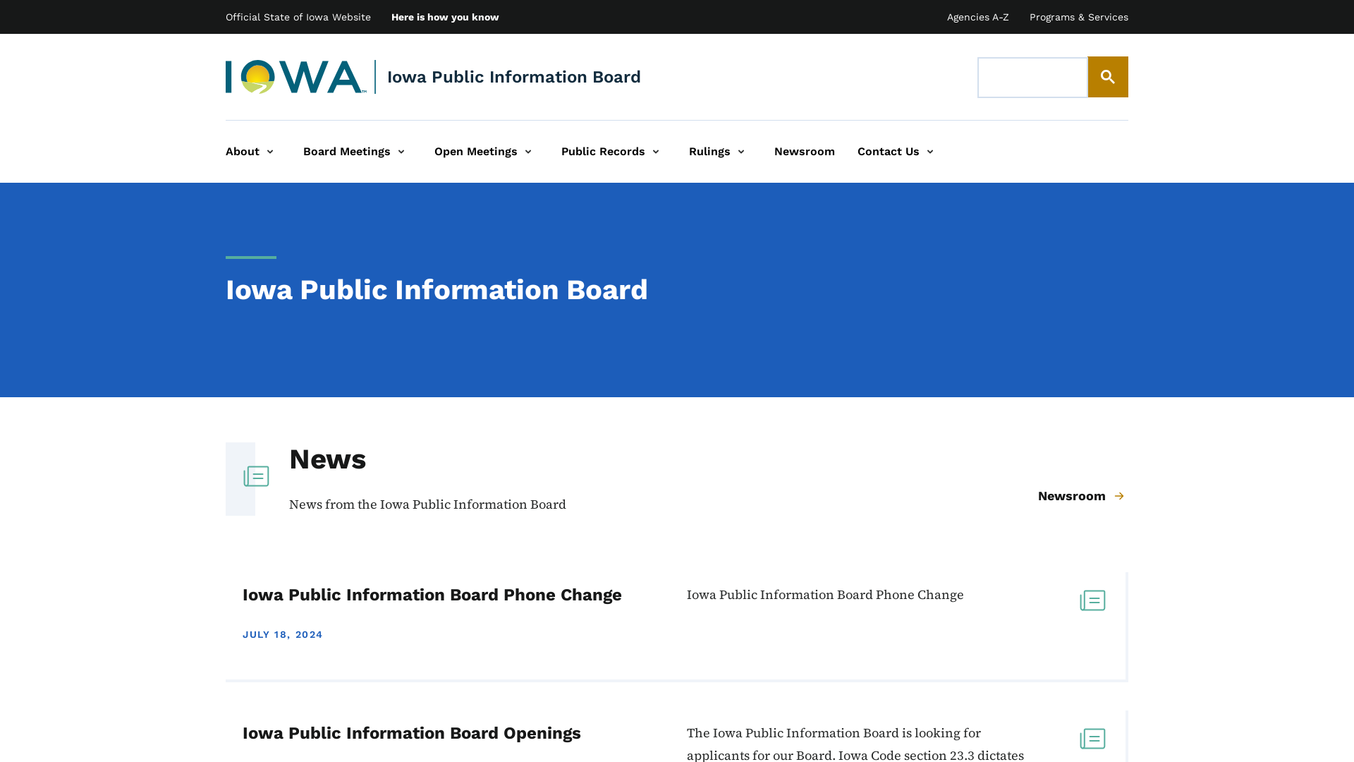 Iowa Public Information Board | Iowa Public Information Board