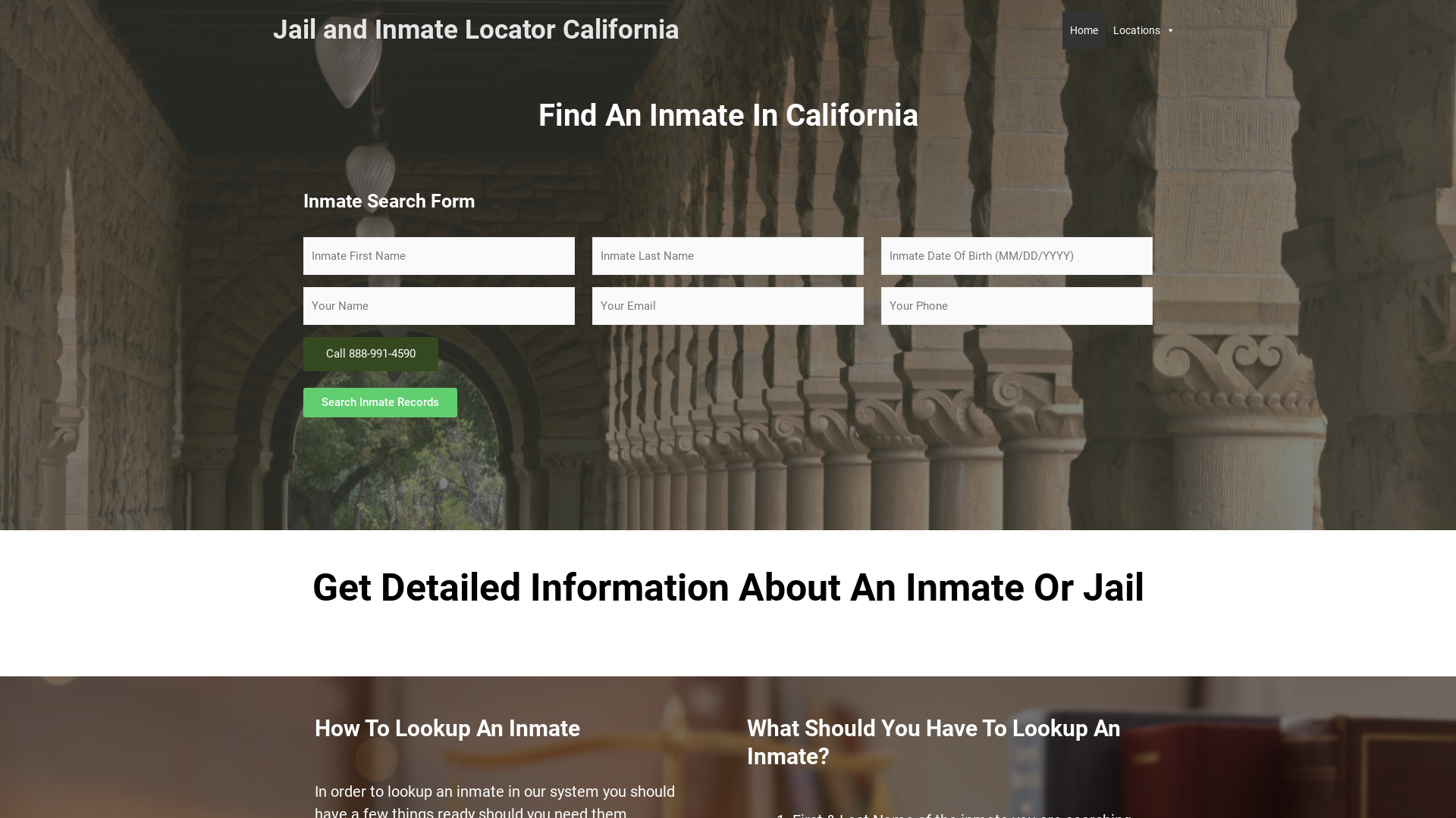 Find An Inmate In Jail In California