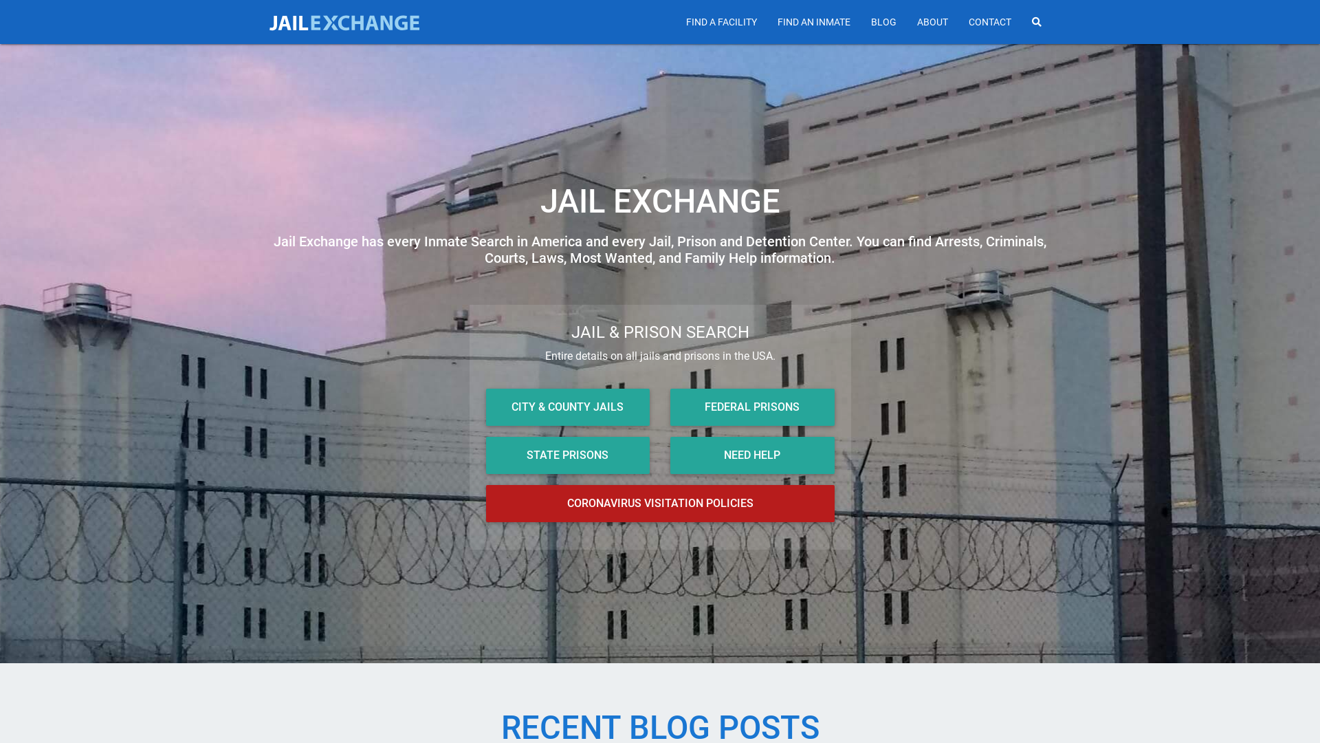 Free Information on Every Jail, Prison and Inmate in the Criminal Justice System